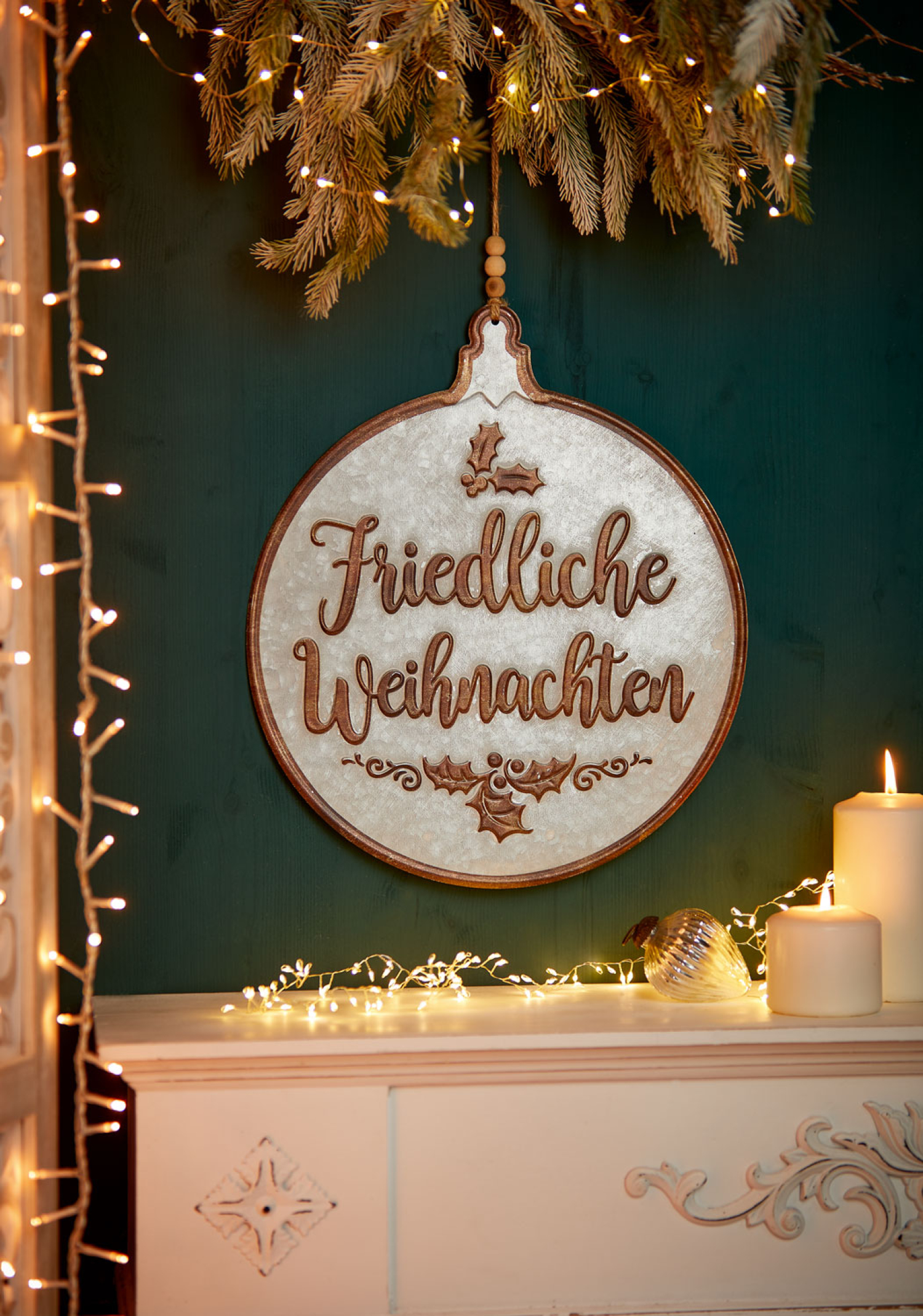 Schild „Friedliche Weihnachten“, Produktbild 2