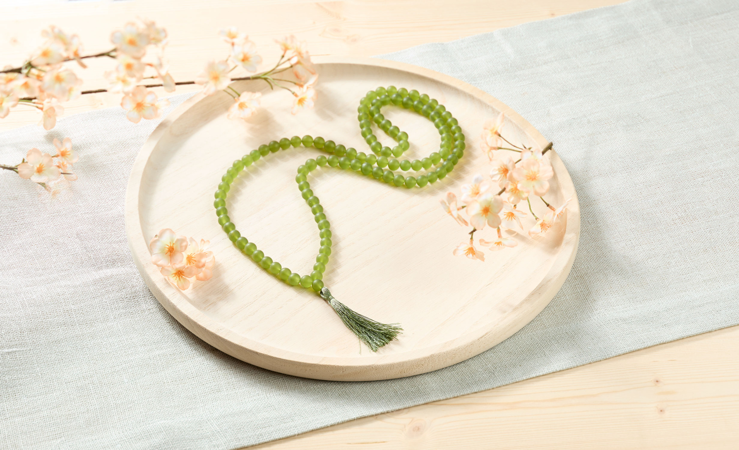 Weihrauch-Mala „Herz-Chakra“, Produktbild 2