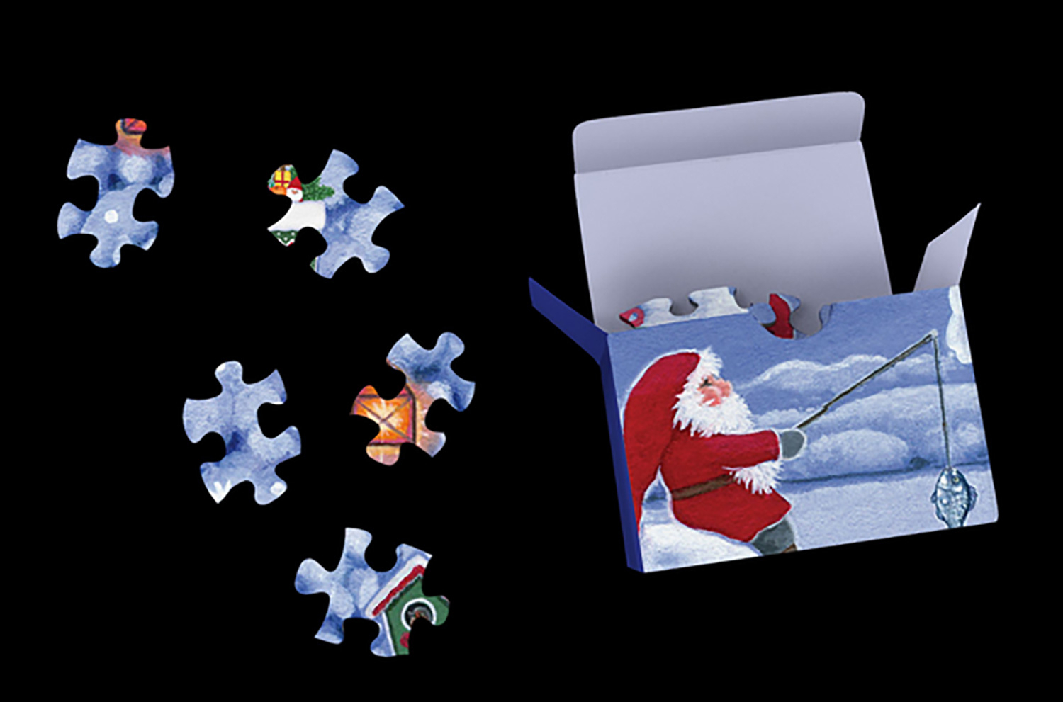 Puzzle-Adventskalender "Tomtes Weihnachtszauber", Produktbild 2