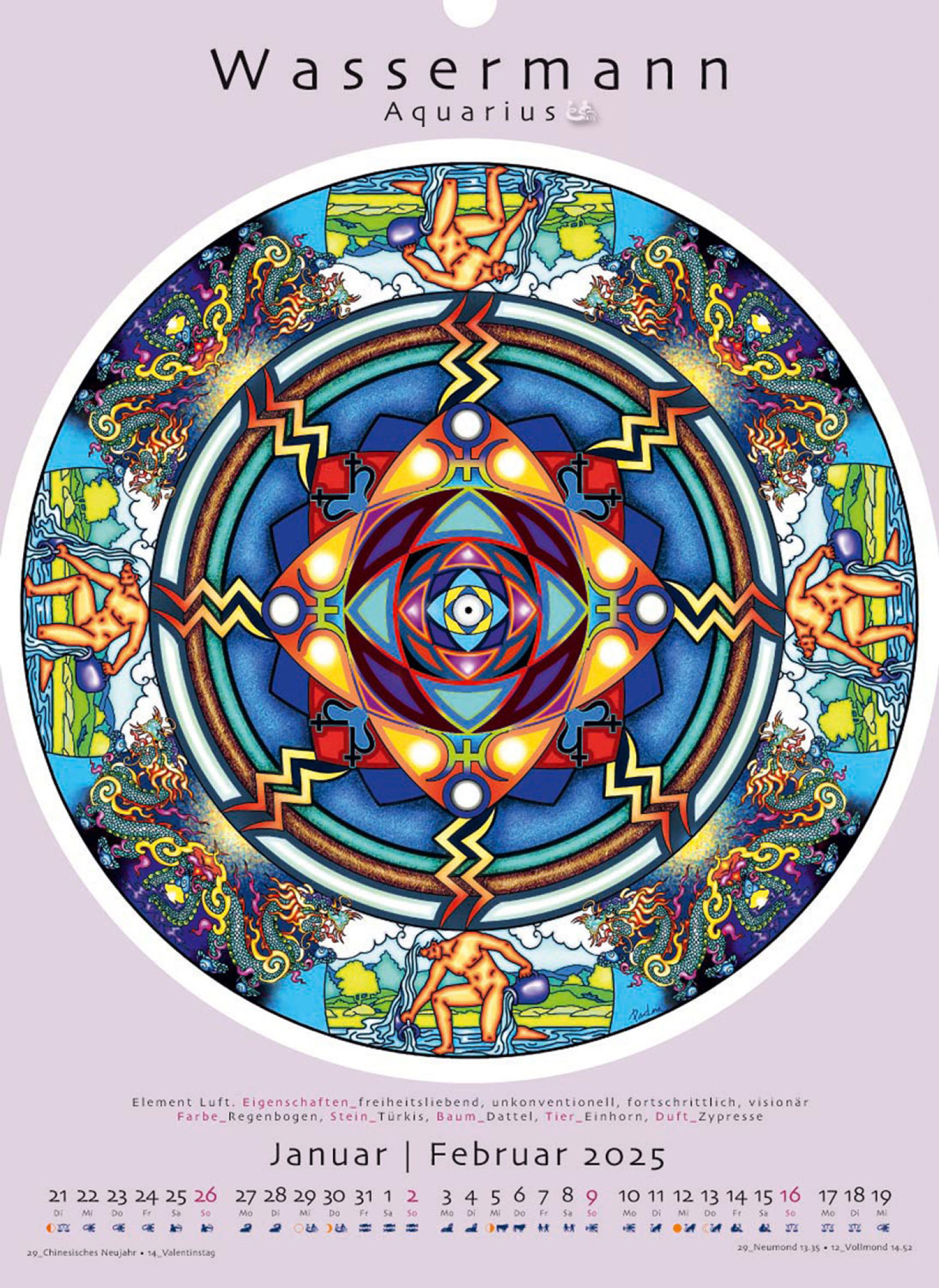 Sternzeichen Mandalas 2025, Produktbild 2