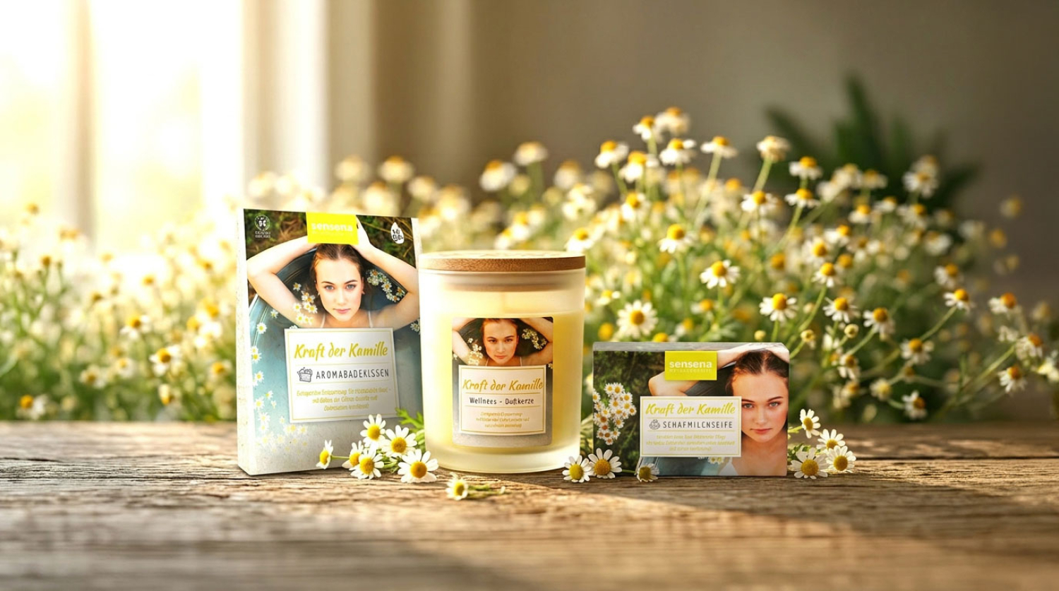 Wellness-Duftkerze „Kraft der Kamille“, Produktbild 2