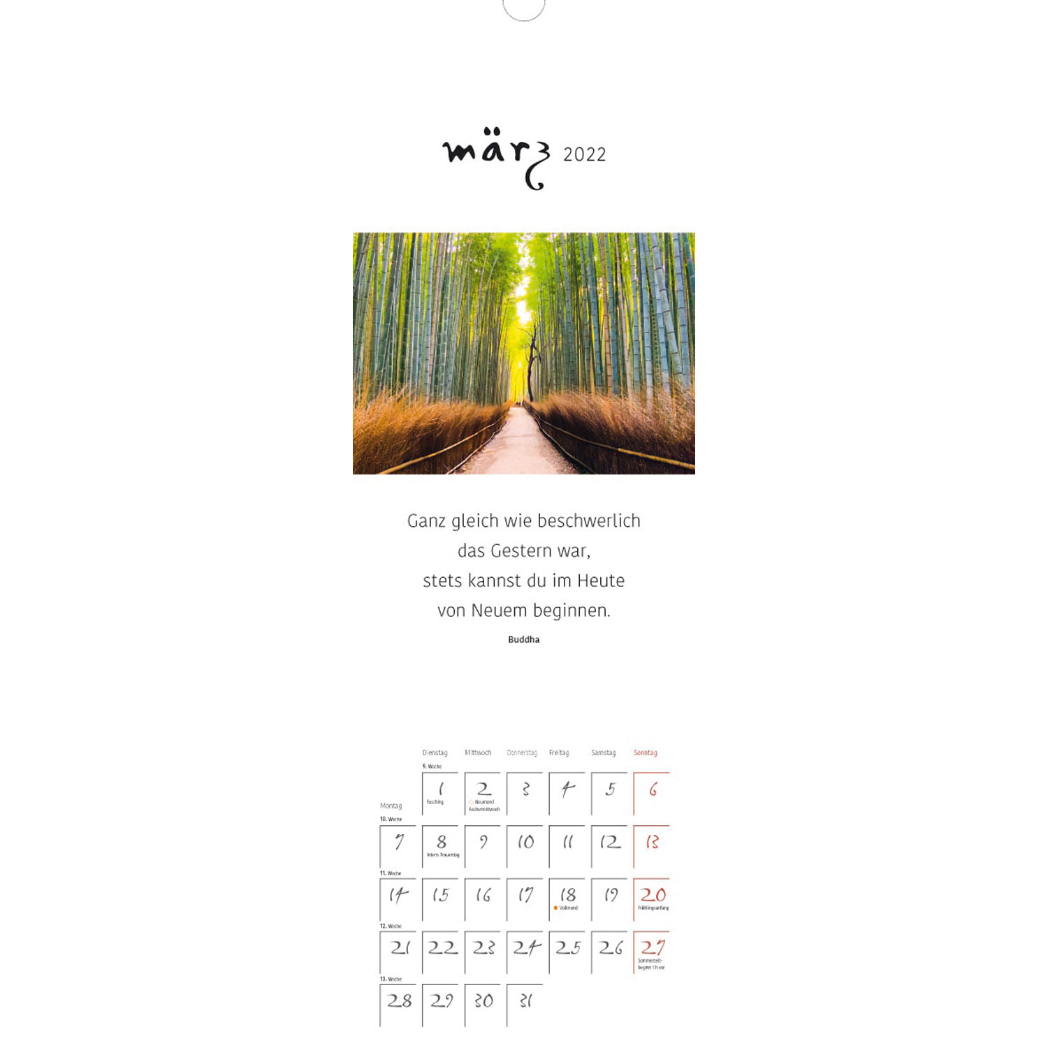 Hier und Jetzt – Postkartenkalender 2022, Produktbild 2