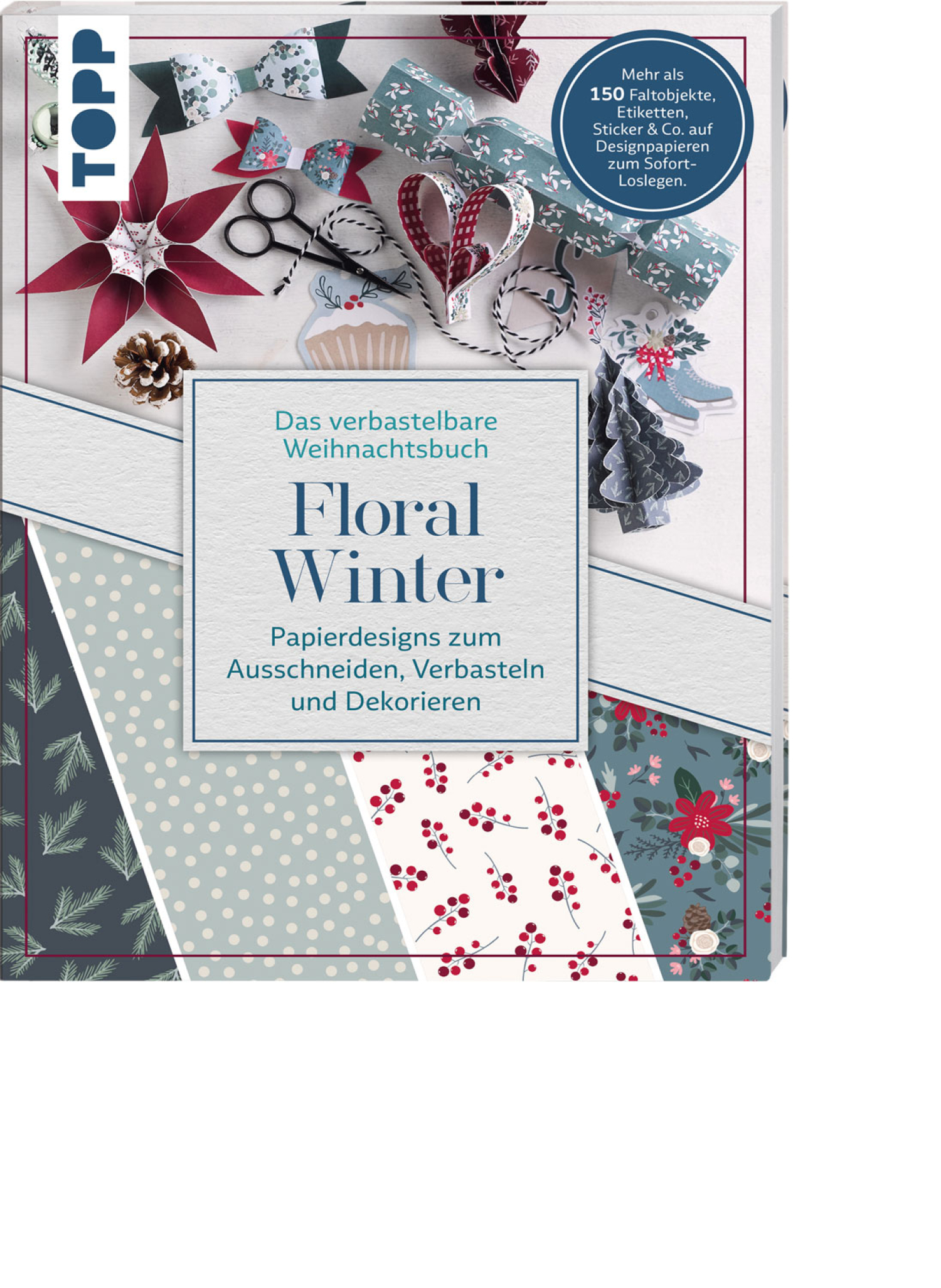 Das verbastelbare Weihnachtsbuch: Floral Winter, Produktbild 1