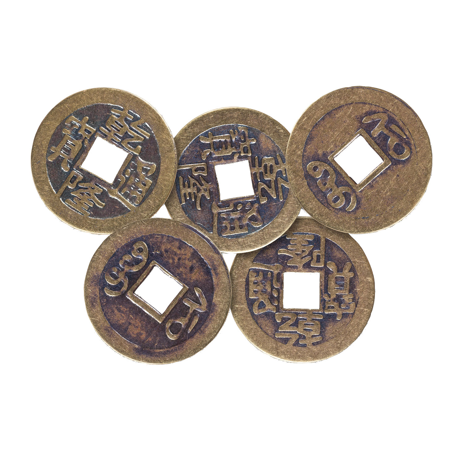 Chinesische Glücksmünzen, 5er Set, Produktbild 8