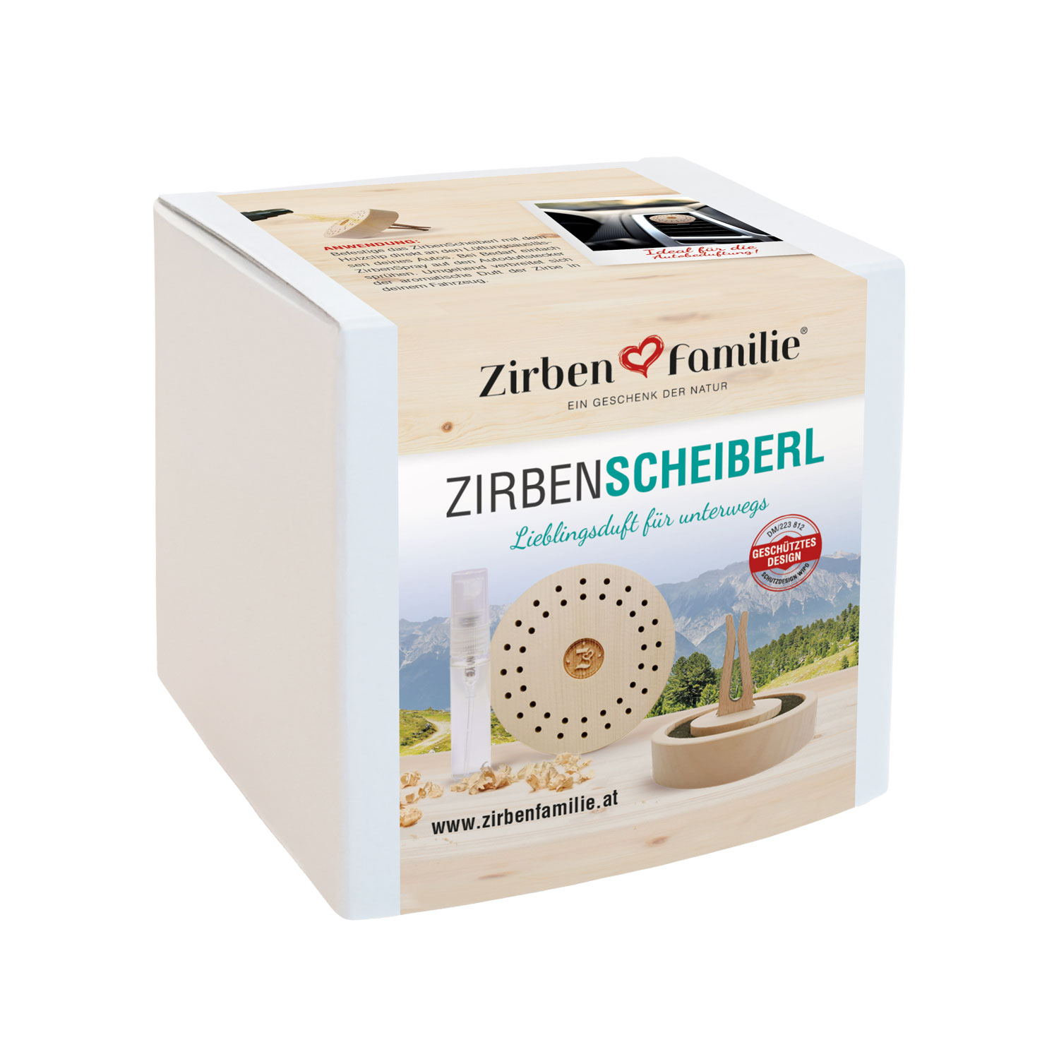 Zirben-Scheiberl - Autoduft, inkl. Zirben-Spray, Produktbild 9