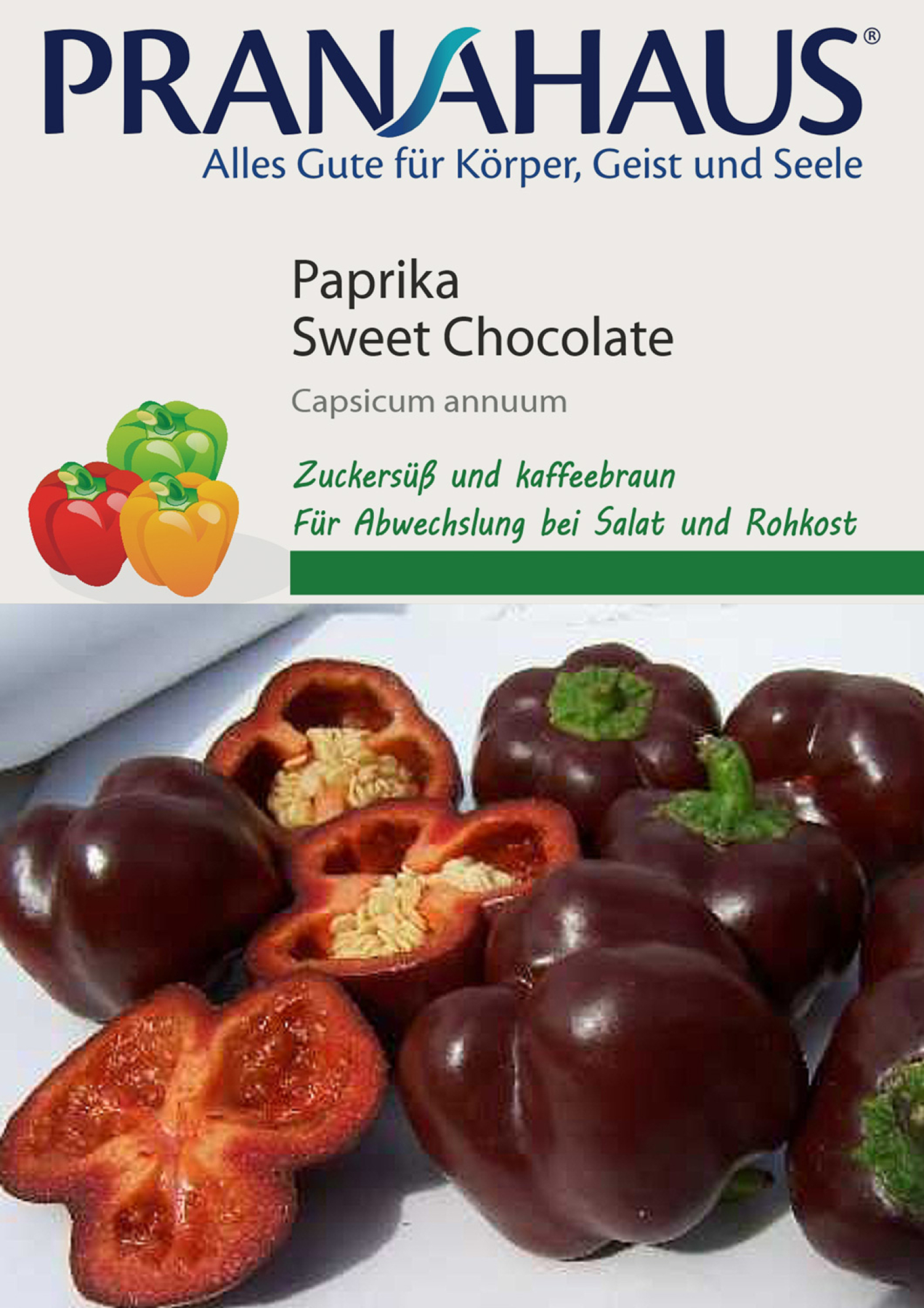 Paprika „Sweet Chocolate“, Samen, Produktbild 1