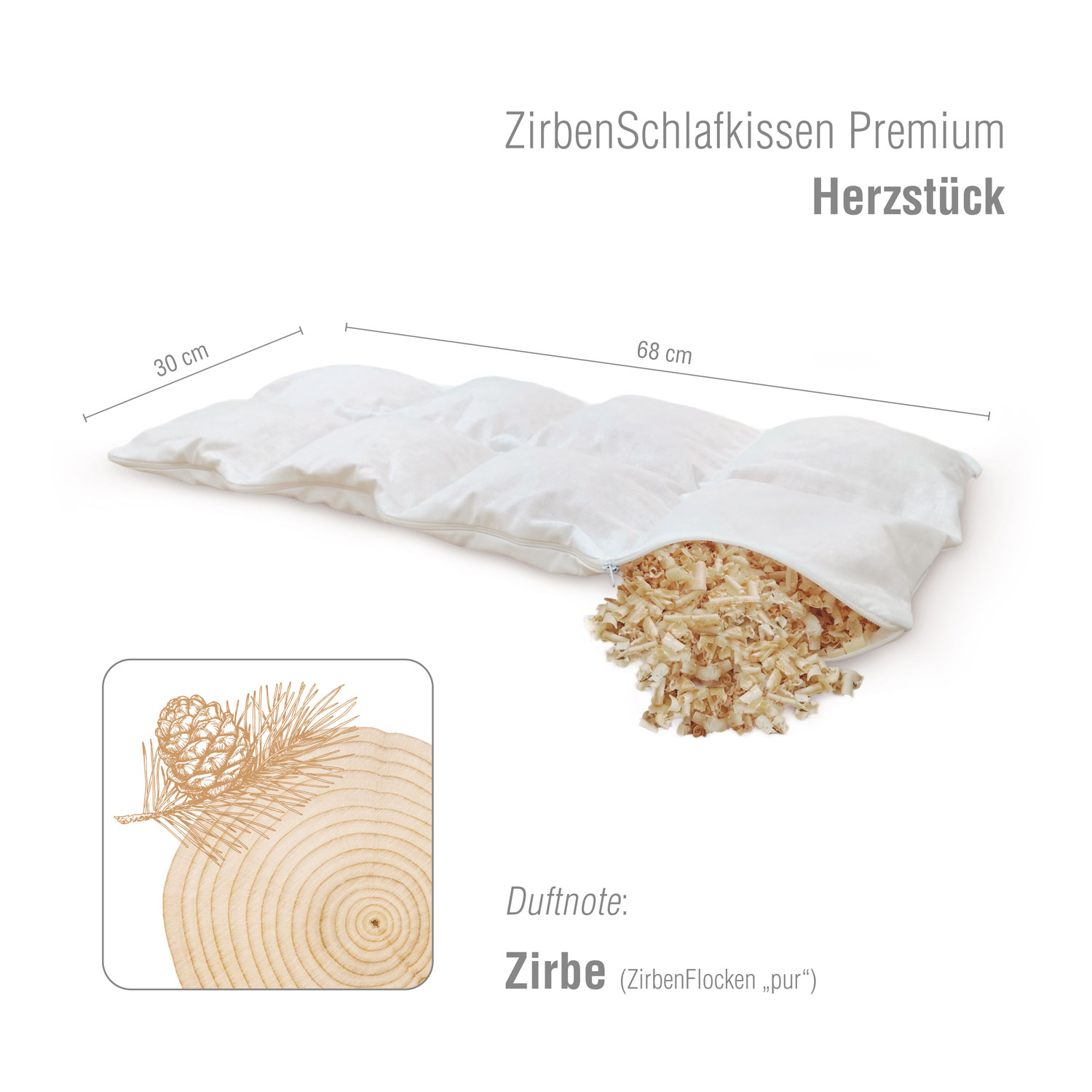 Zirben-Schlafkissen „PREMIUM“, Produktbild 10