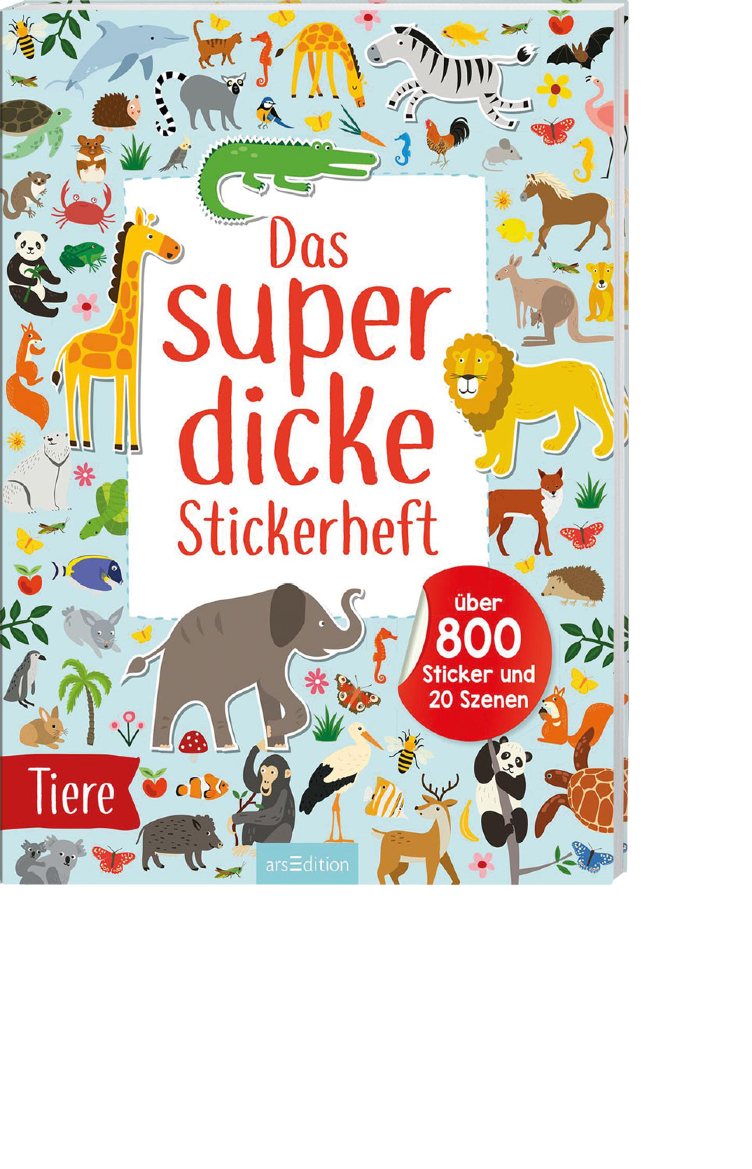 Das superdicke Stickerheft – Tiere, Produktbild 1