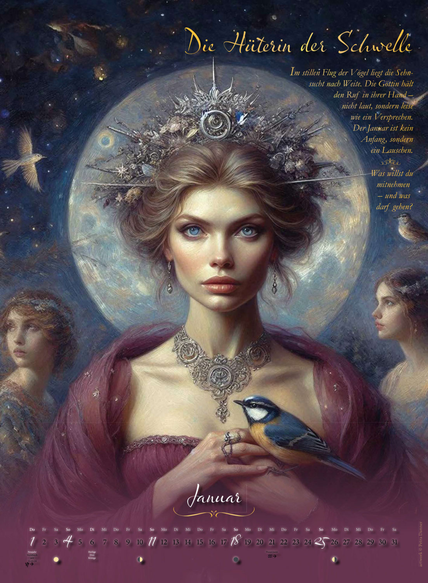 Luna – Göttinnen des Wandels – Wandkalender 2026, Produktbild 3