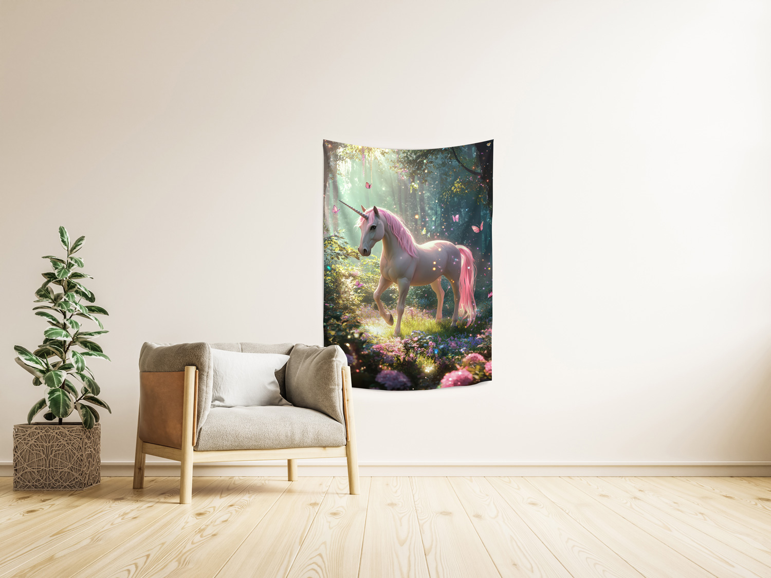 Wandbehang „Einhorn der Lebensfreude“, Produktbild 2