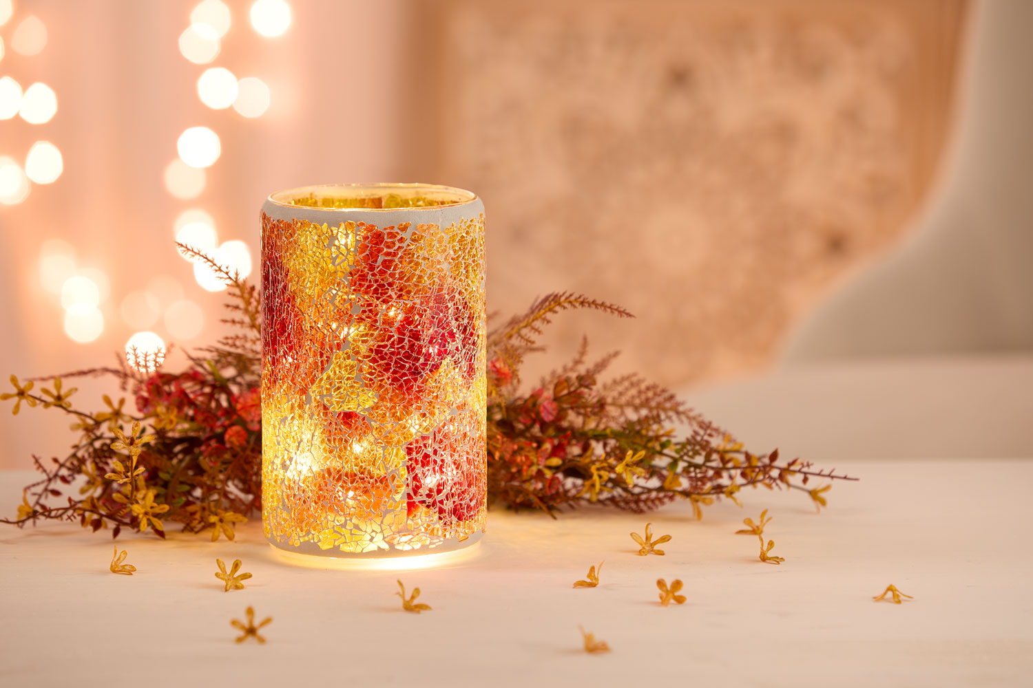 LED-Windlicht „Goldene Zeit“, Produktbild 3