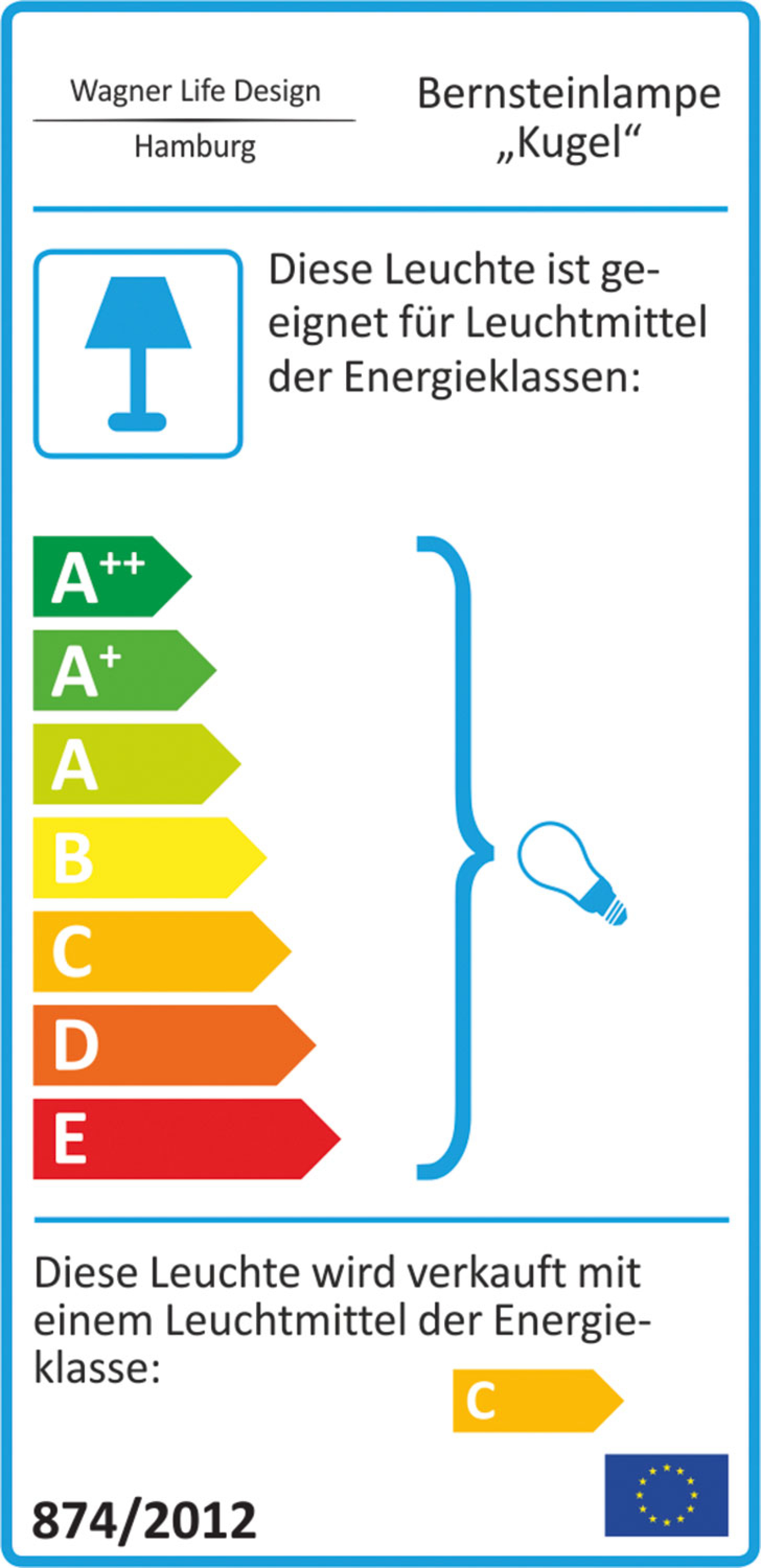 Bernsteinlampe, Produktbild 2