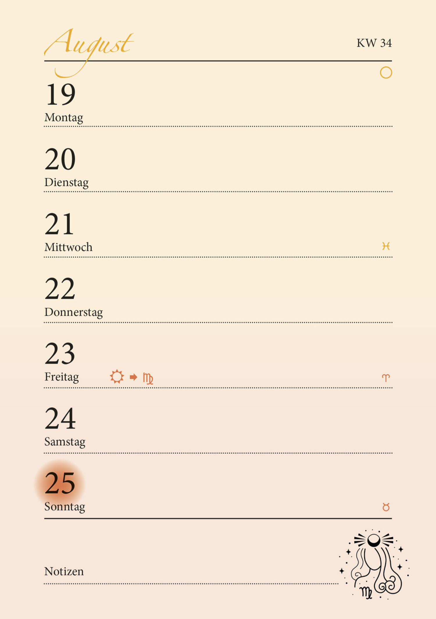 Mein Sternzeichen-Kalender 2024, Produktbild 6