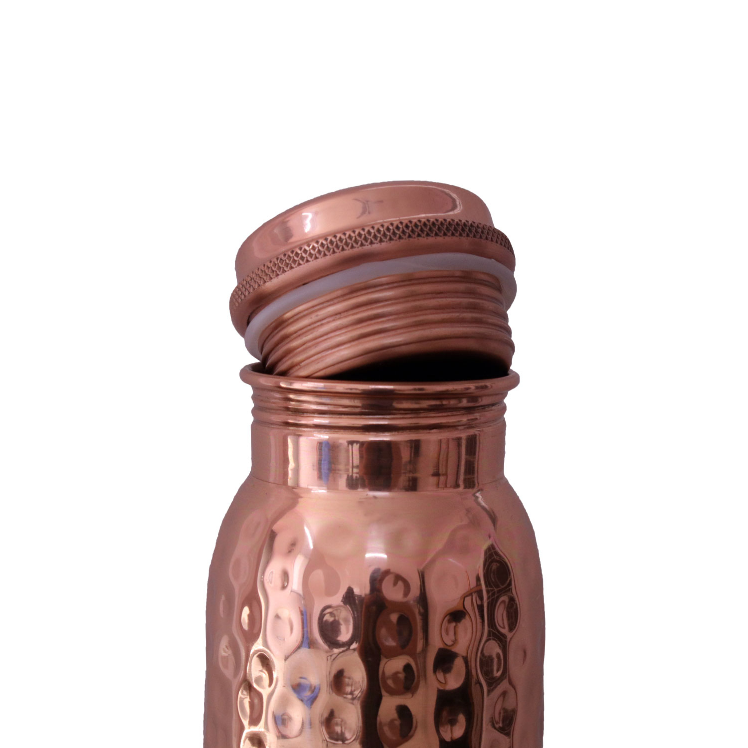 Kupfer-Wasserflasche gehämmert, Produktbild 2