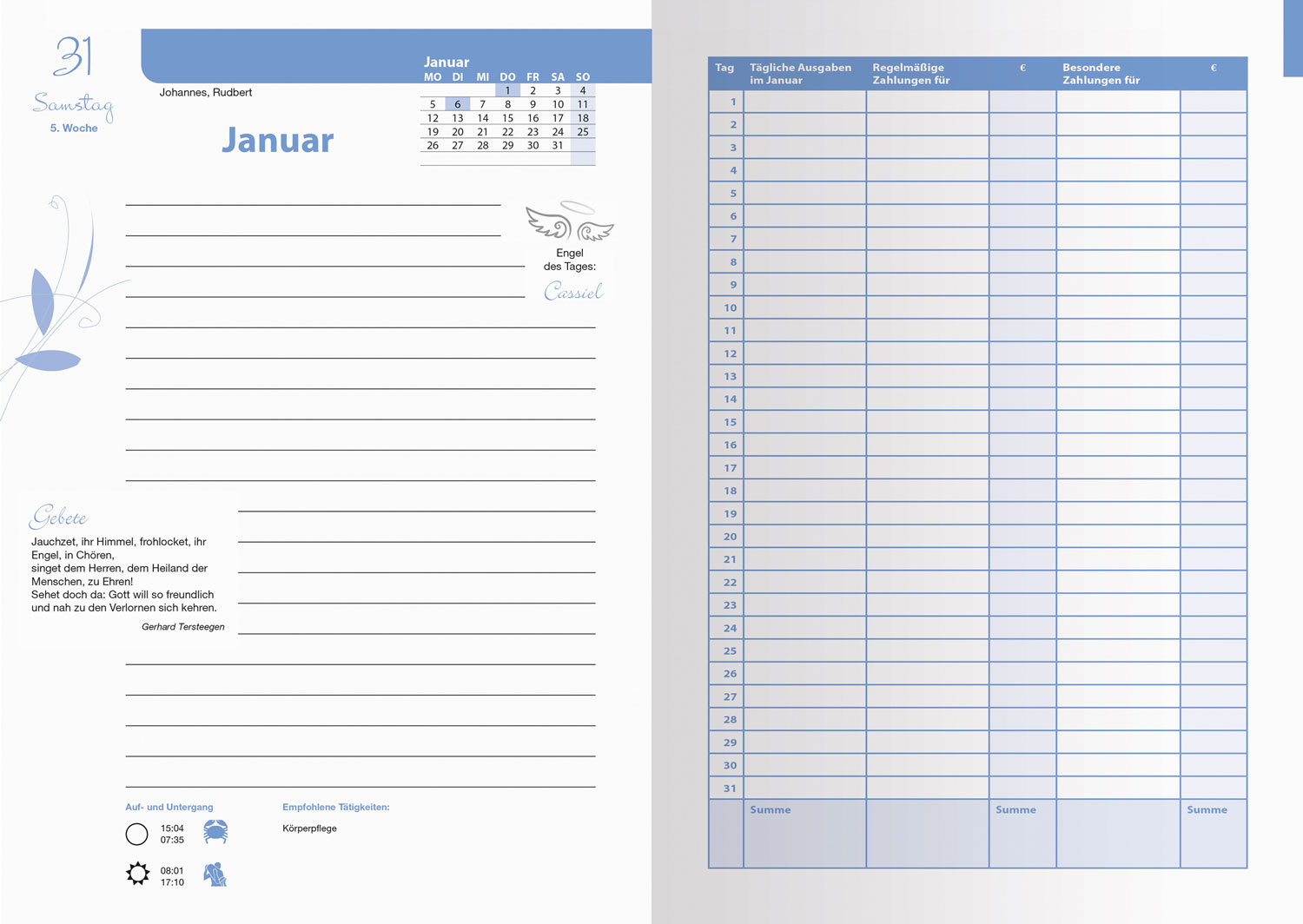 Schutzengel Kalender 2026, Produktbild 2