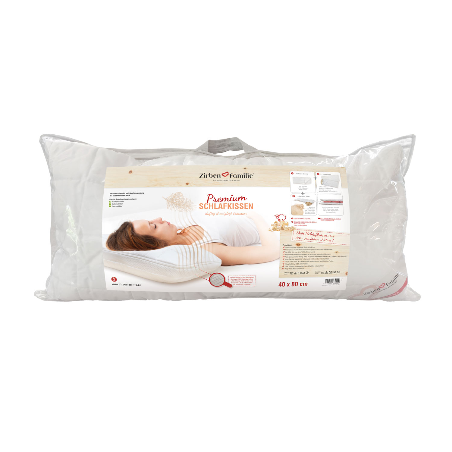 Zirben-Schlafkissen „PREMIUM“, Produktbild 5