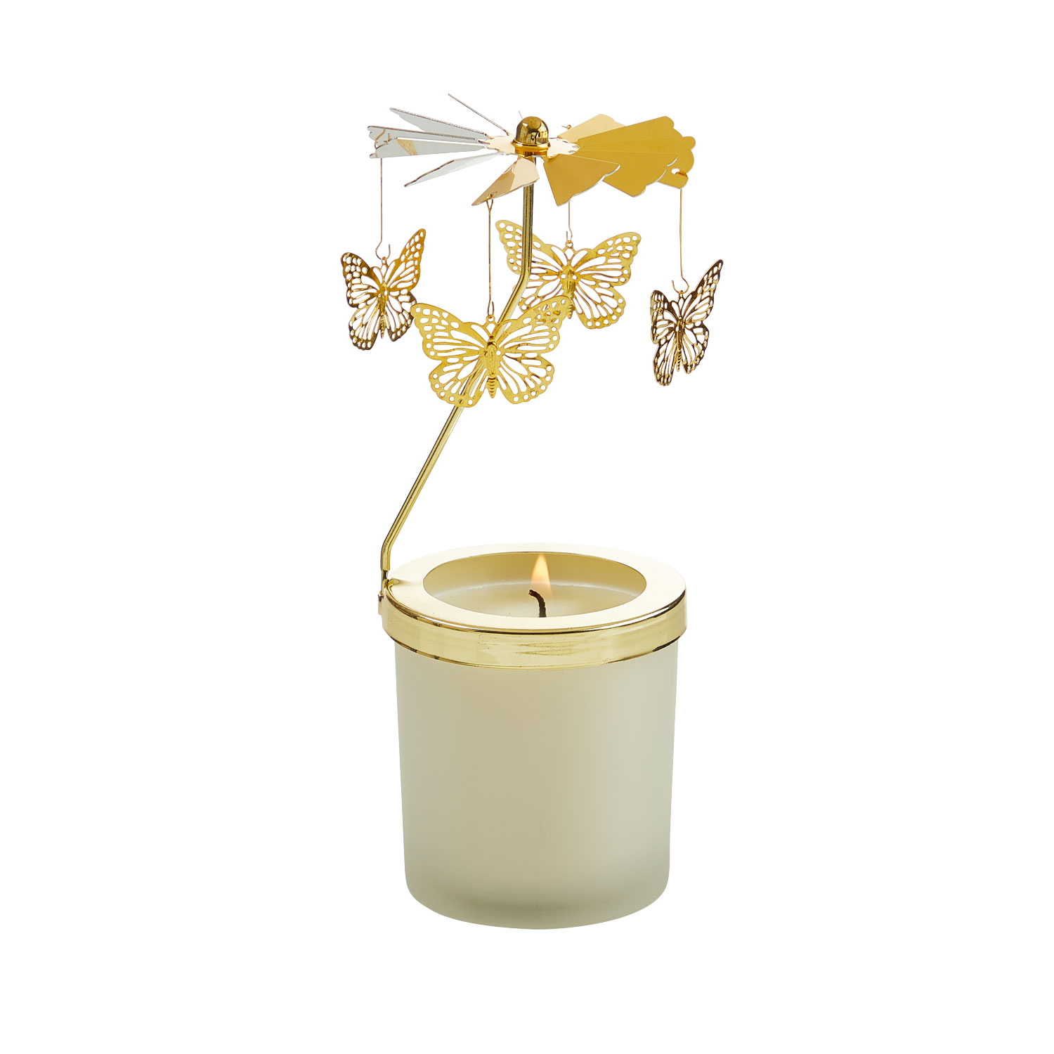 Teelichthalter Karussell „Schmetterlinge“, Produktbild 1
