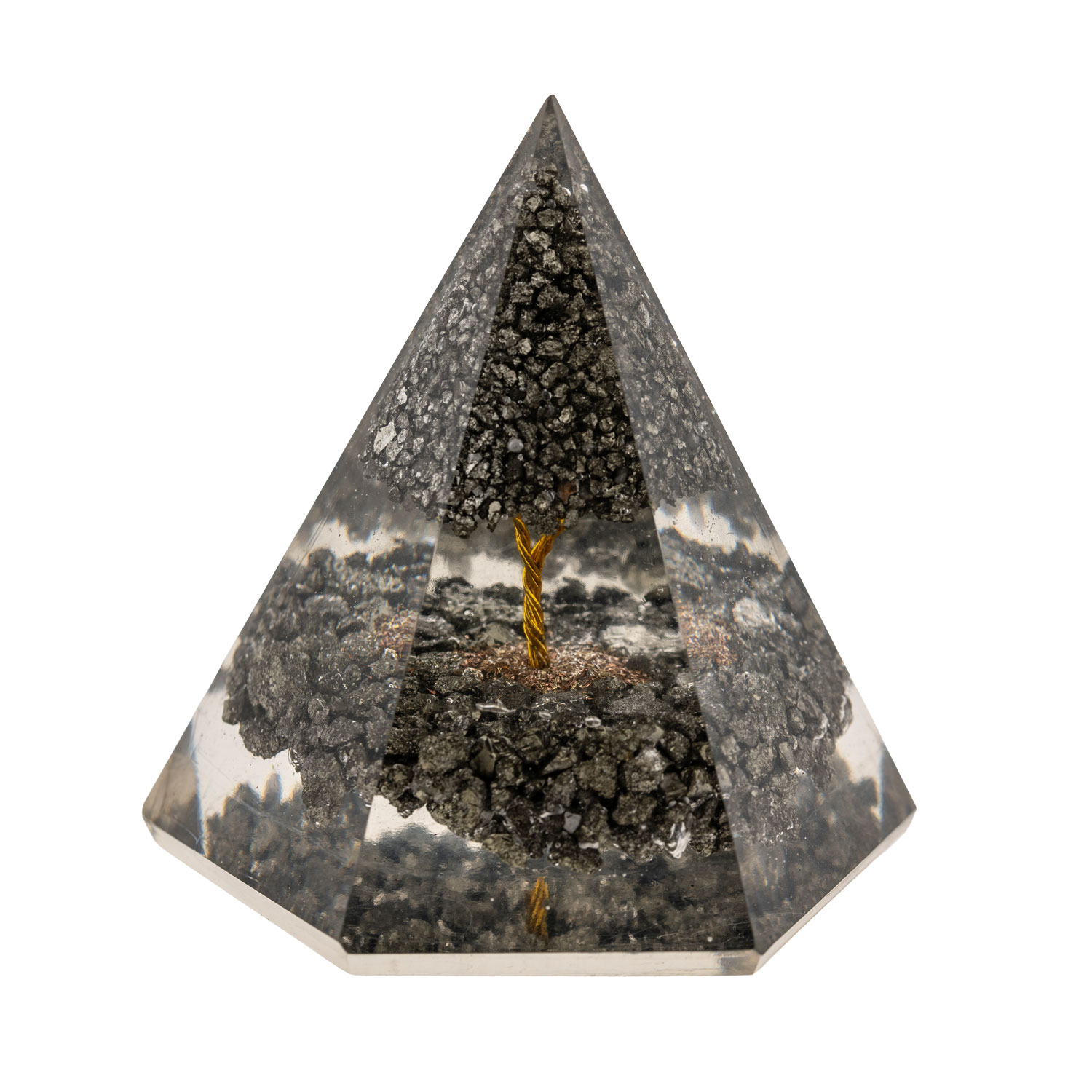 Pyramide „Orgon“ aus Pyrit, Produktbild 1