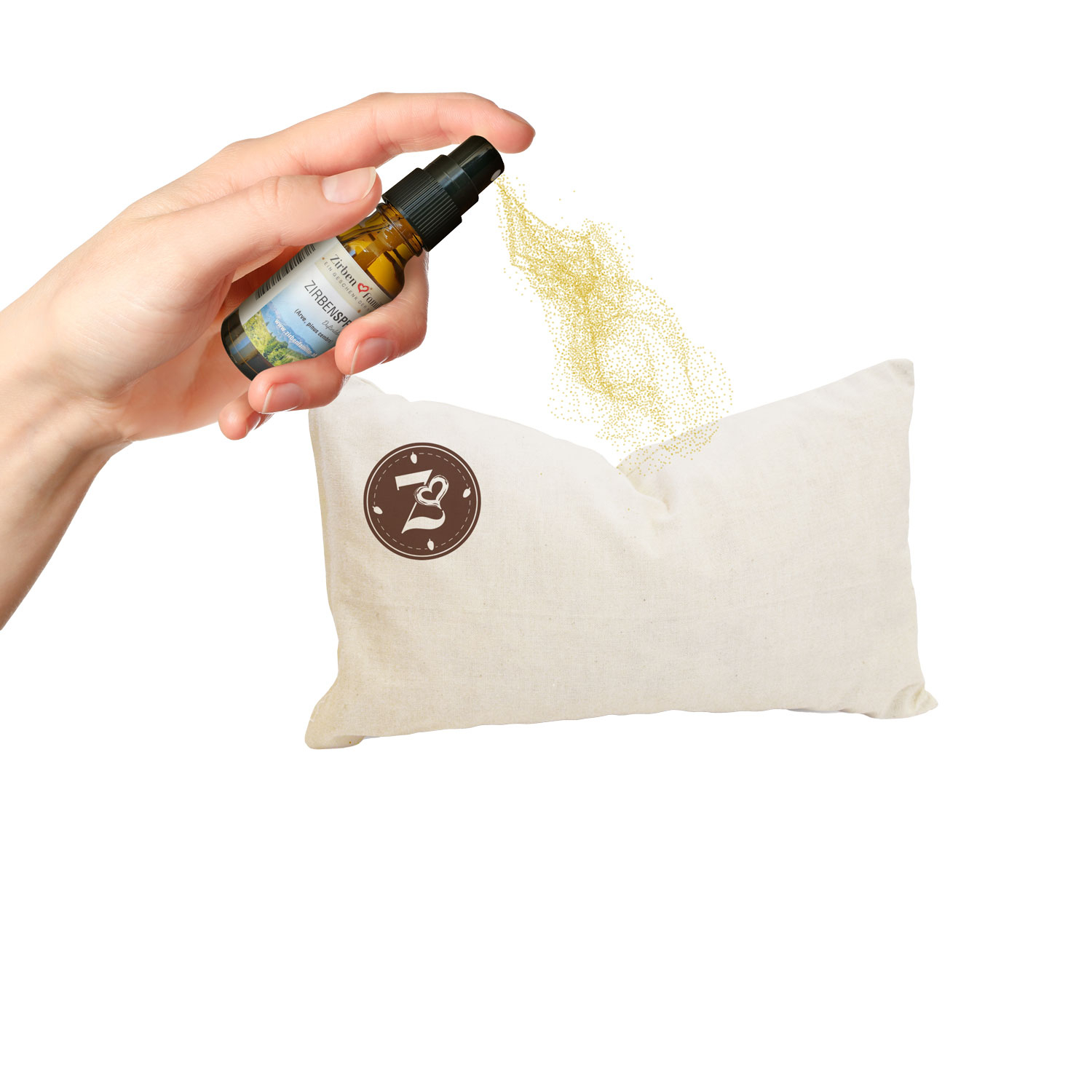Zirbenkissen, inkl. Zirbenspray, Produktbild 5