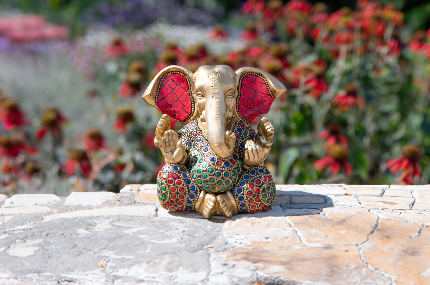 Ganesha mit bunten Steinchen, Produktbild 2