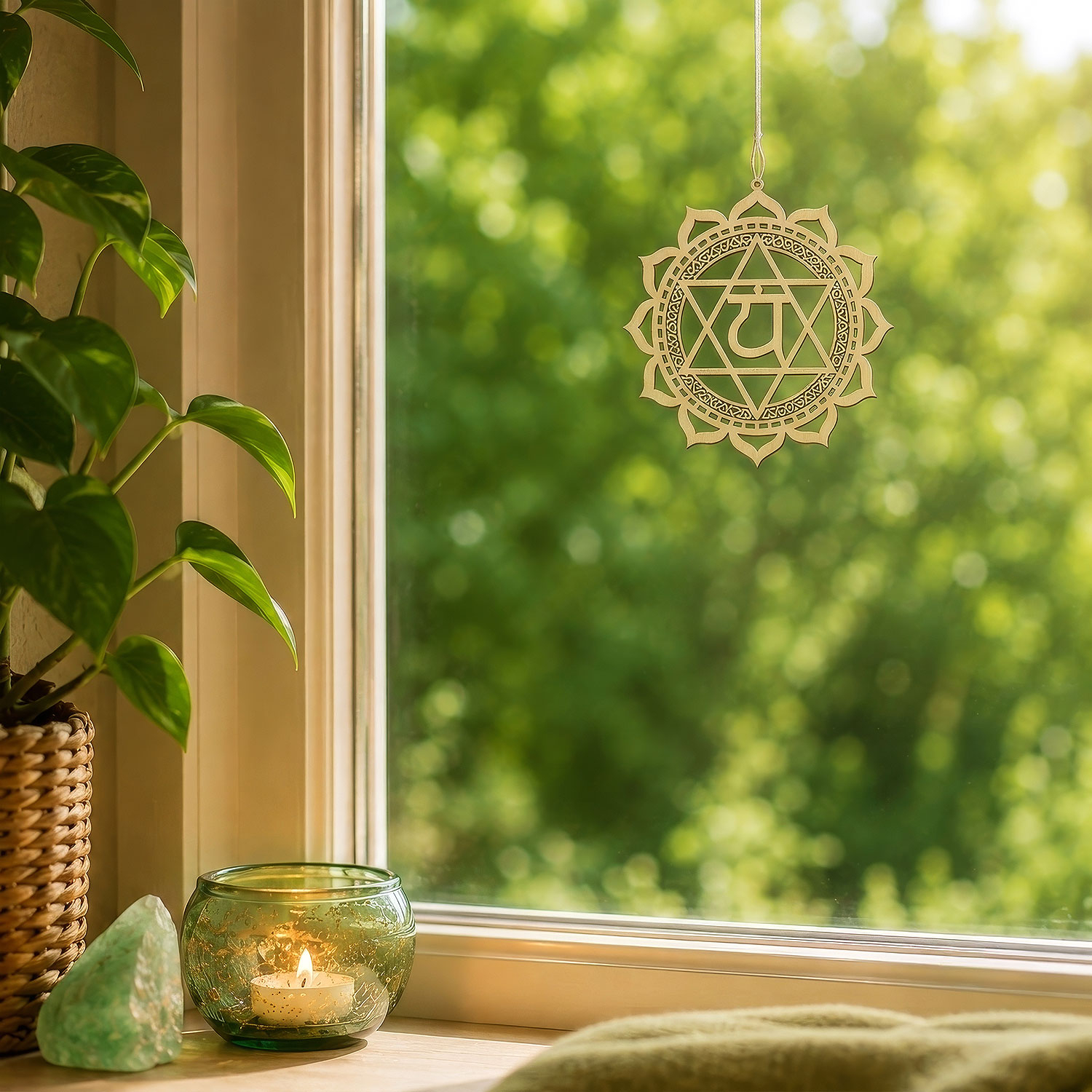 Fensterschmuck „Herz-Chakra“, Produktbild 2