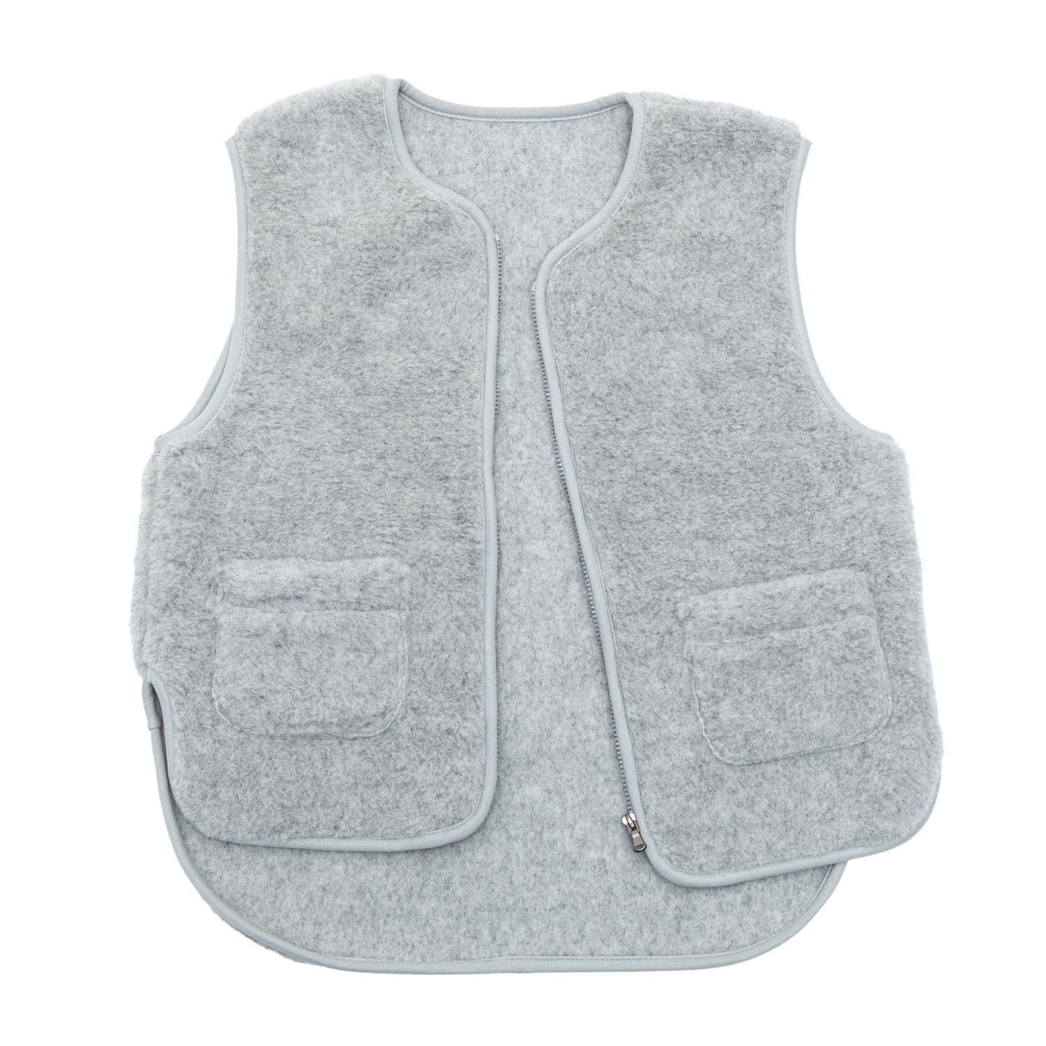 Merino-Weste „Island“, grau, Produktbild 2
