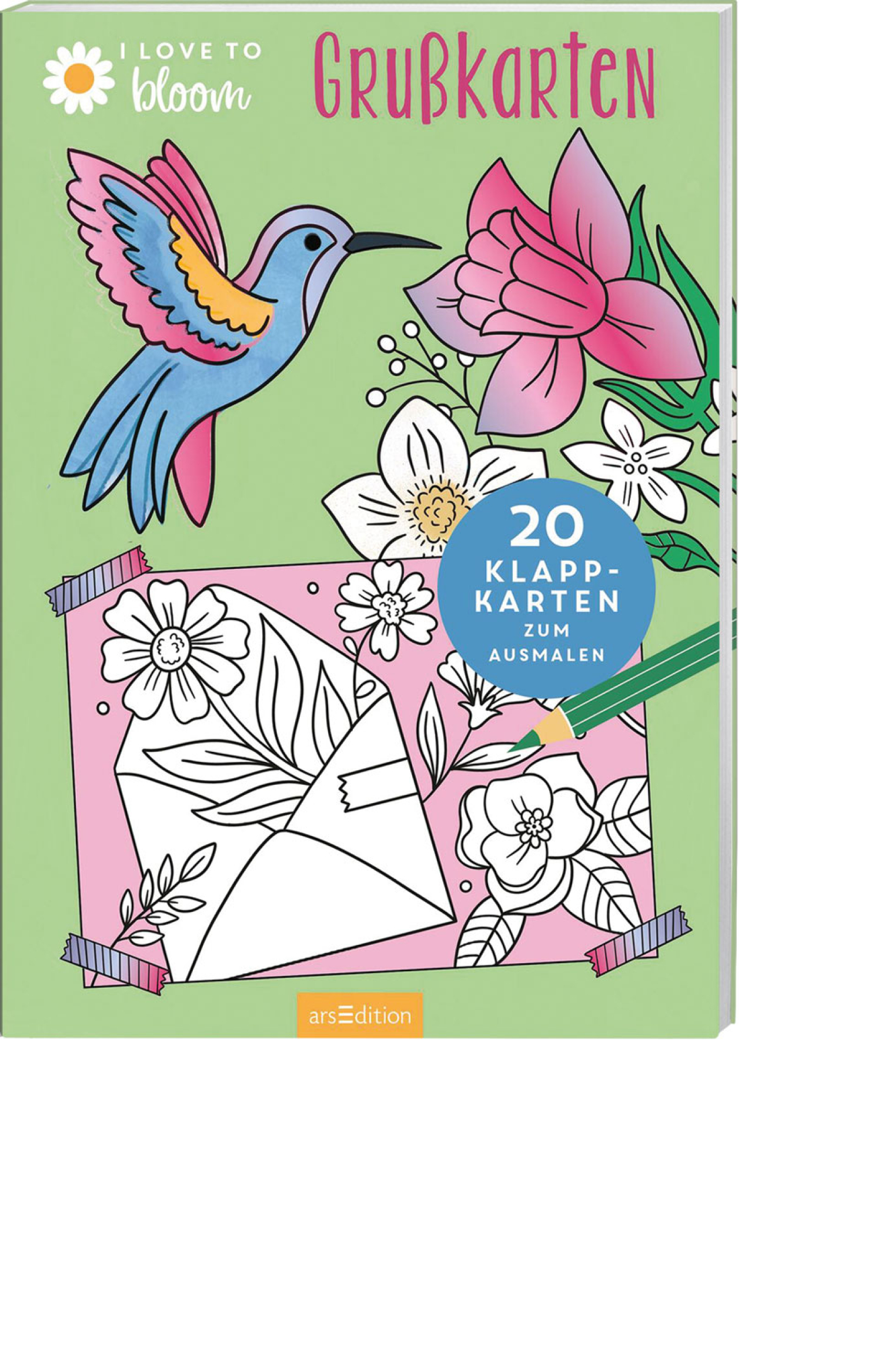 I love to bloom – Grußkarten, Produktbild 1