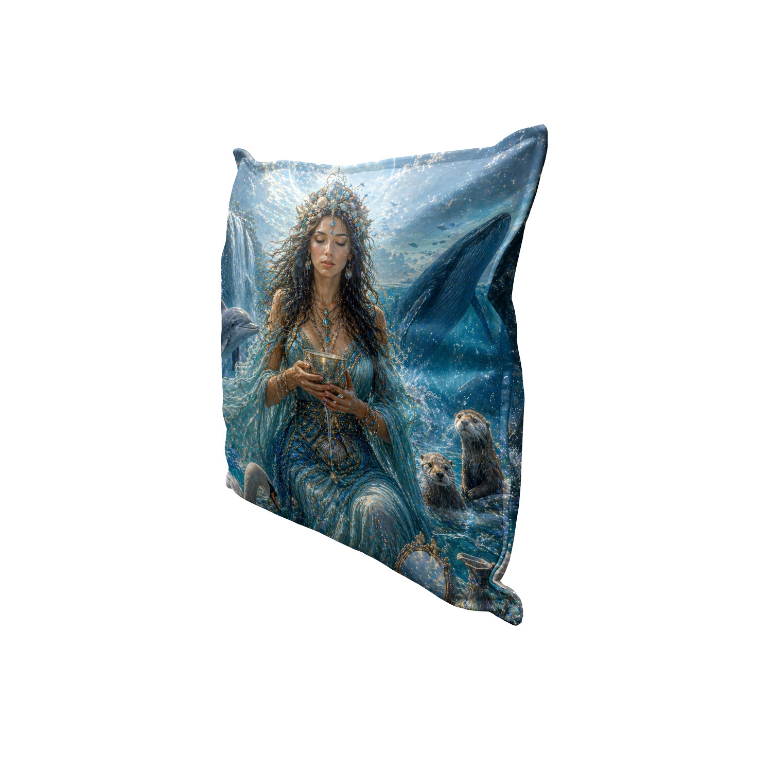Kissenhülle „Göttin des Wassers“, Produktbild 2