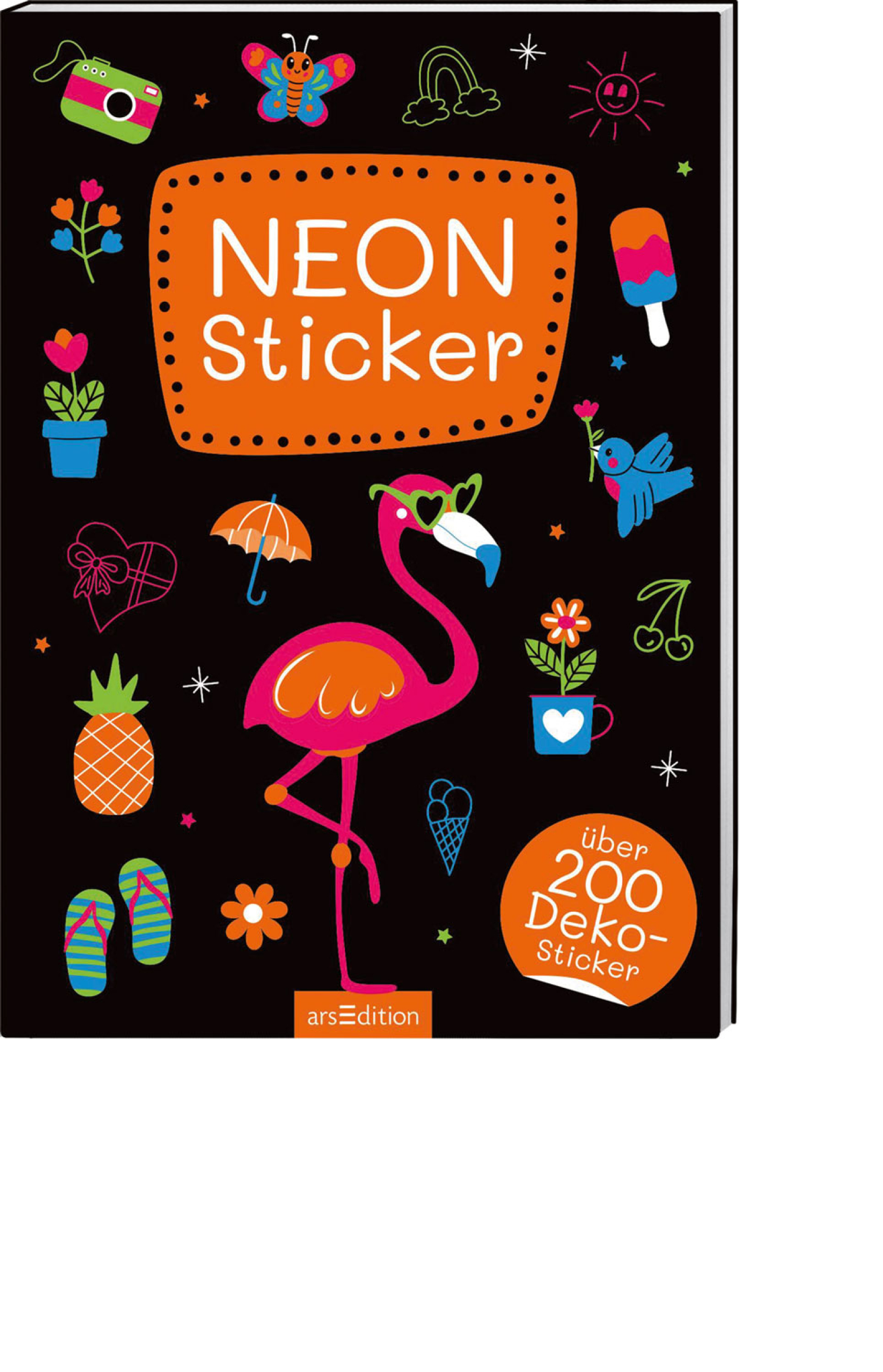 Neon Sticker – Flamingo, Produktbild 1
