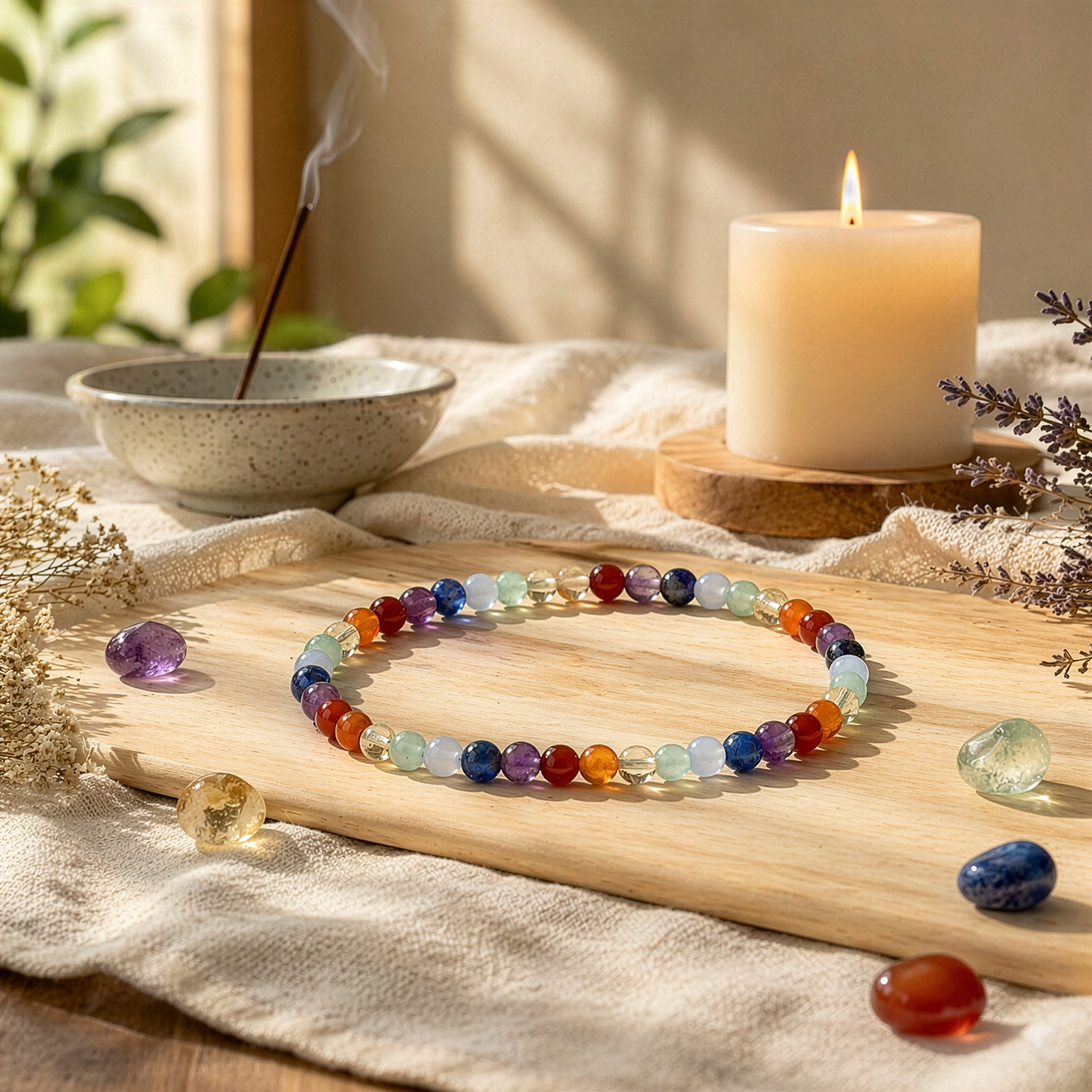 Kraftarmband „Chakra“, 0,4 cm, Produktbild 2