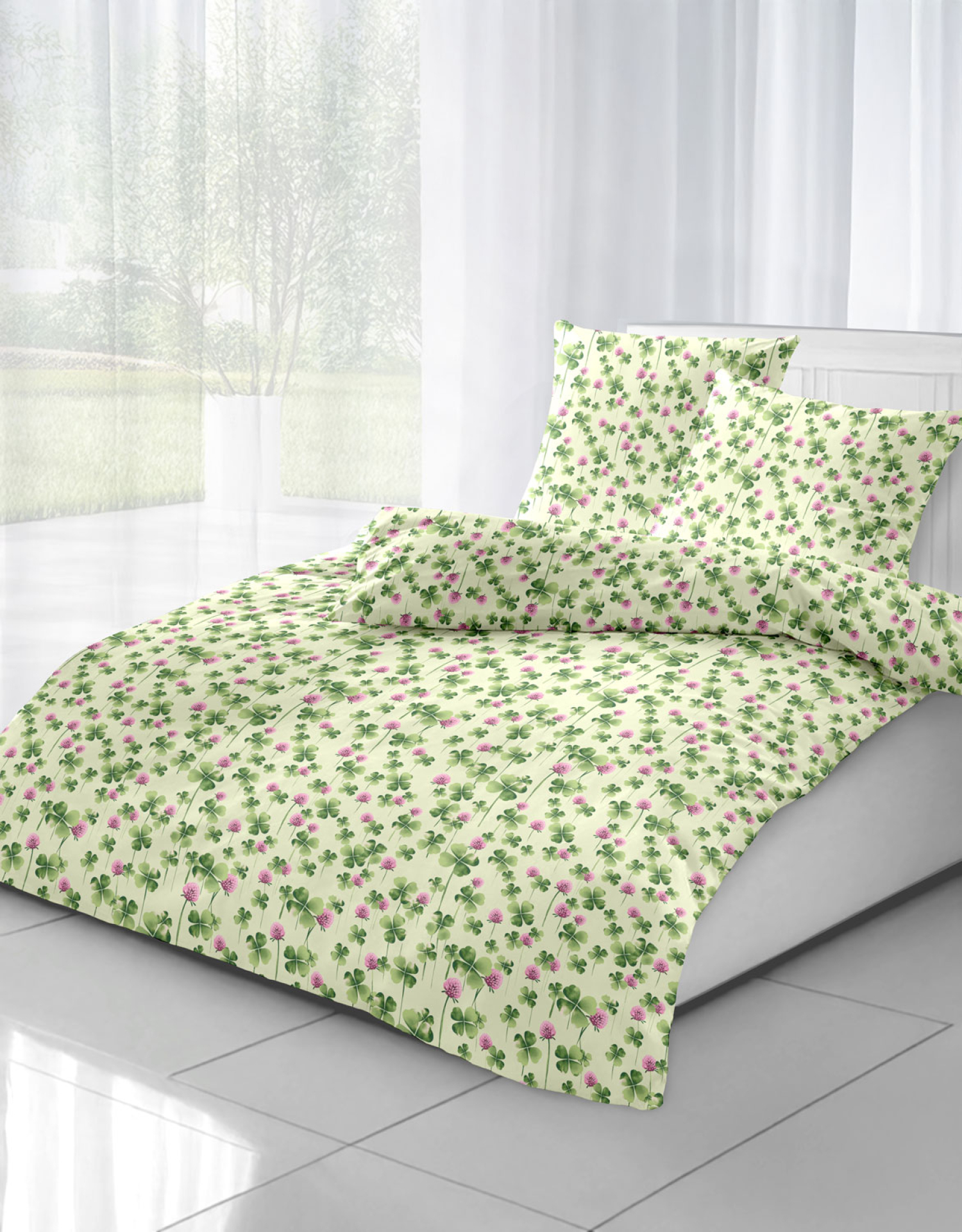 Bettwäsche „Glücksklee“, Produktbild 2