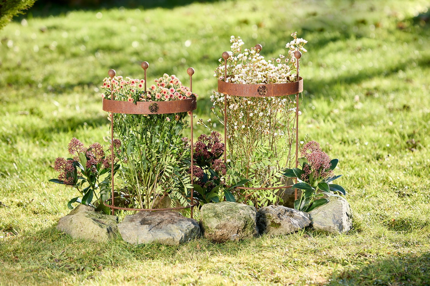 Runder Staudenhalter „Saat des Lebens“, 2er Set, Produktbild 2