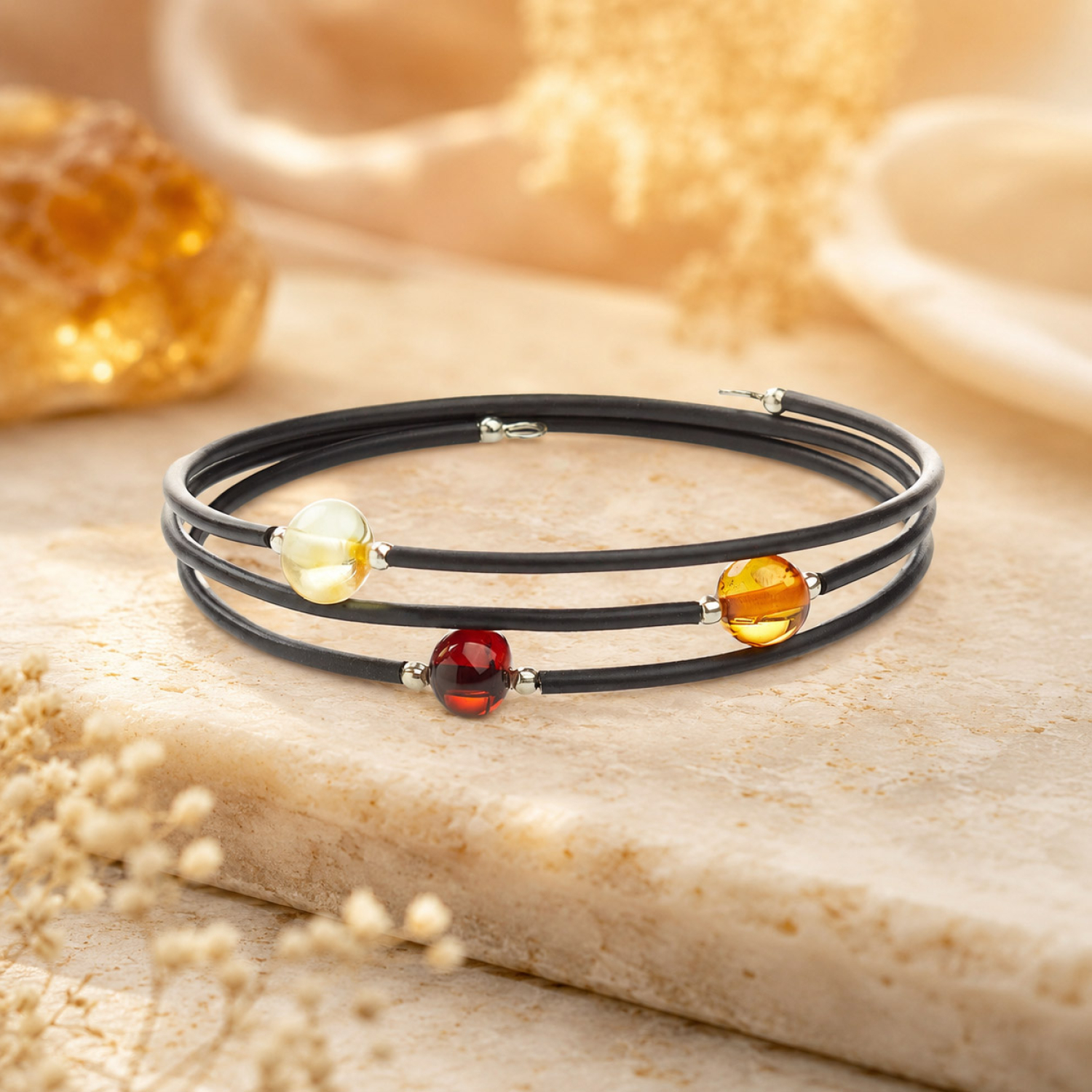 Bernstein-Wickelarmband, Produktbild 2