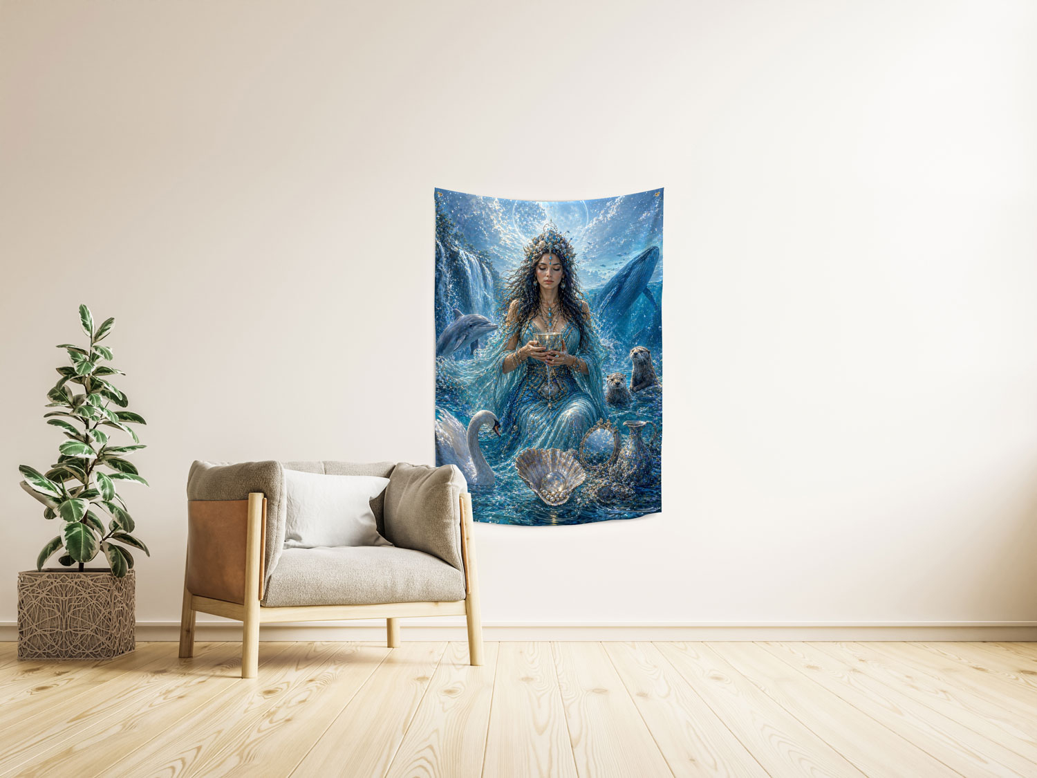 Wandbehang „Göttin des Wassers“, Produktbild 2