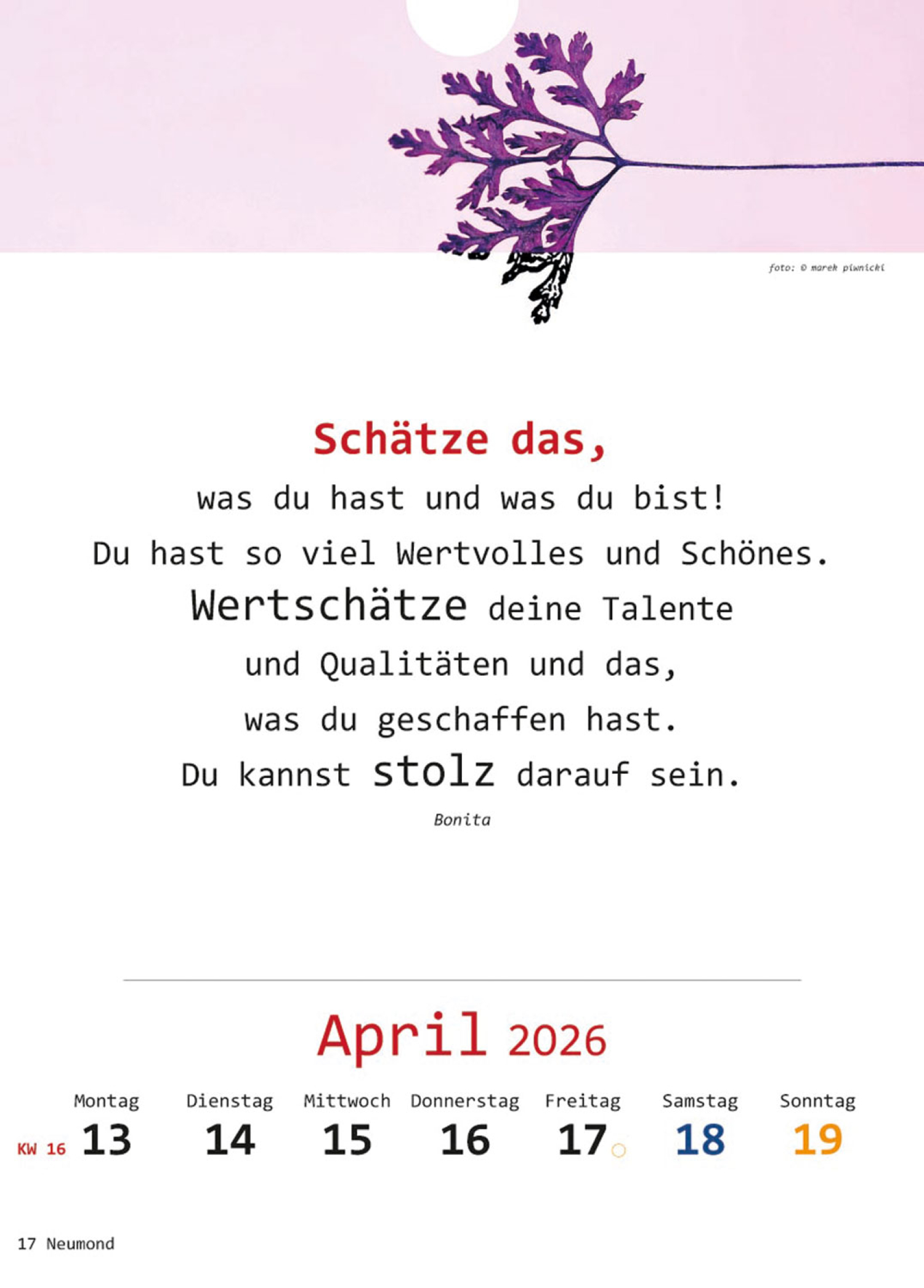 Ich-Kalender 2026, Produktbild 5