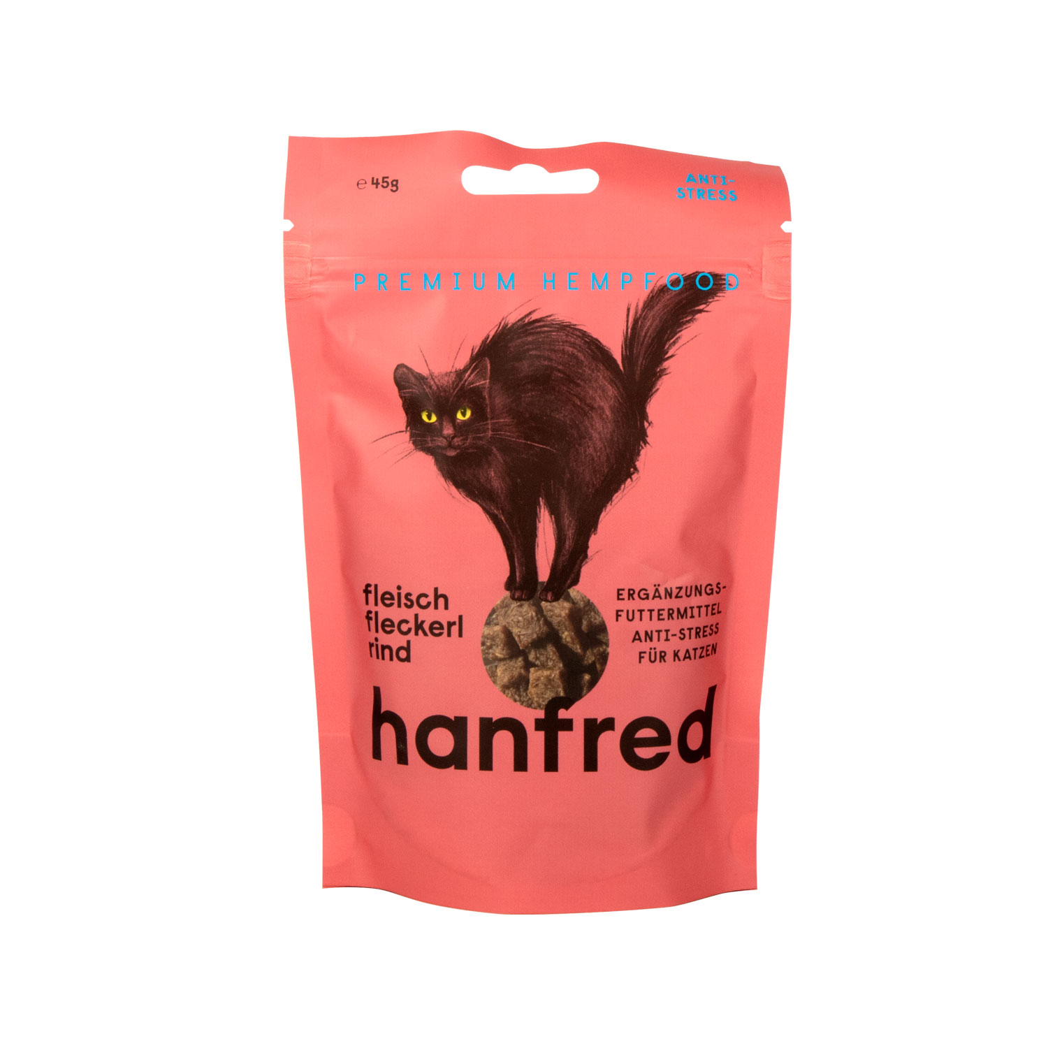 Hanf Katzensnack Rind, 45g, Produktbild 1