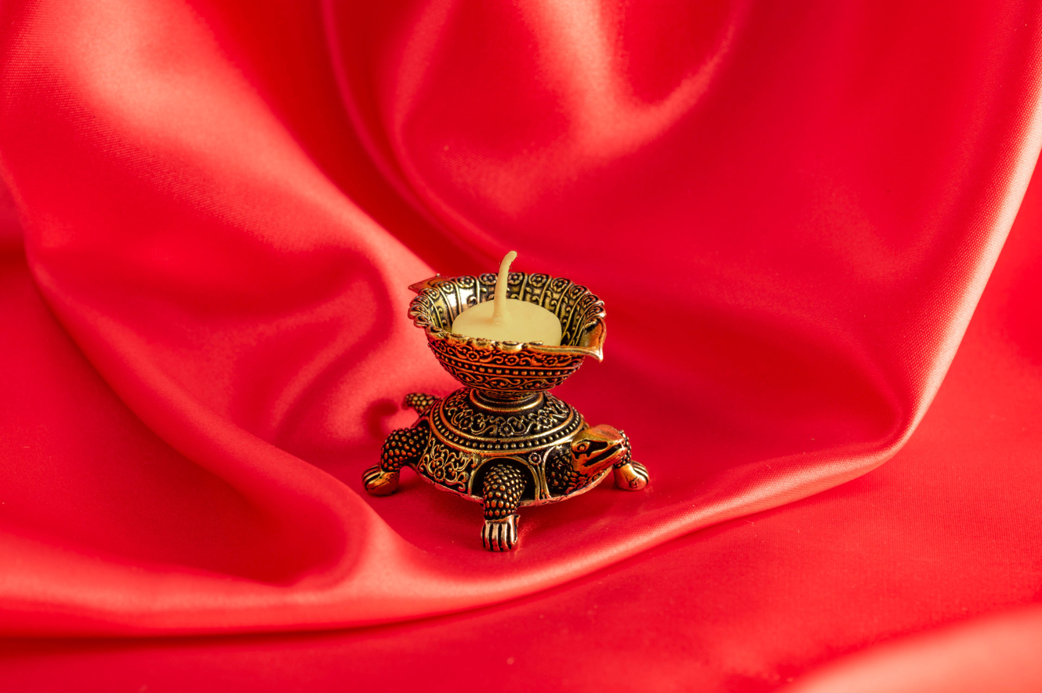 Teelichthalter &amp; Räuchergefäß Gheelampe „Schildkröte“, Produktbild 2