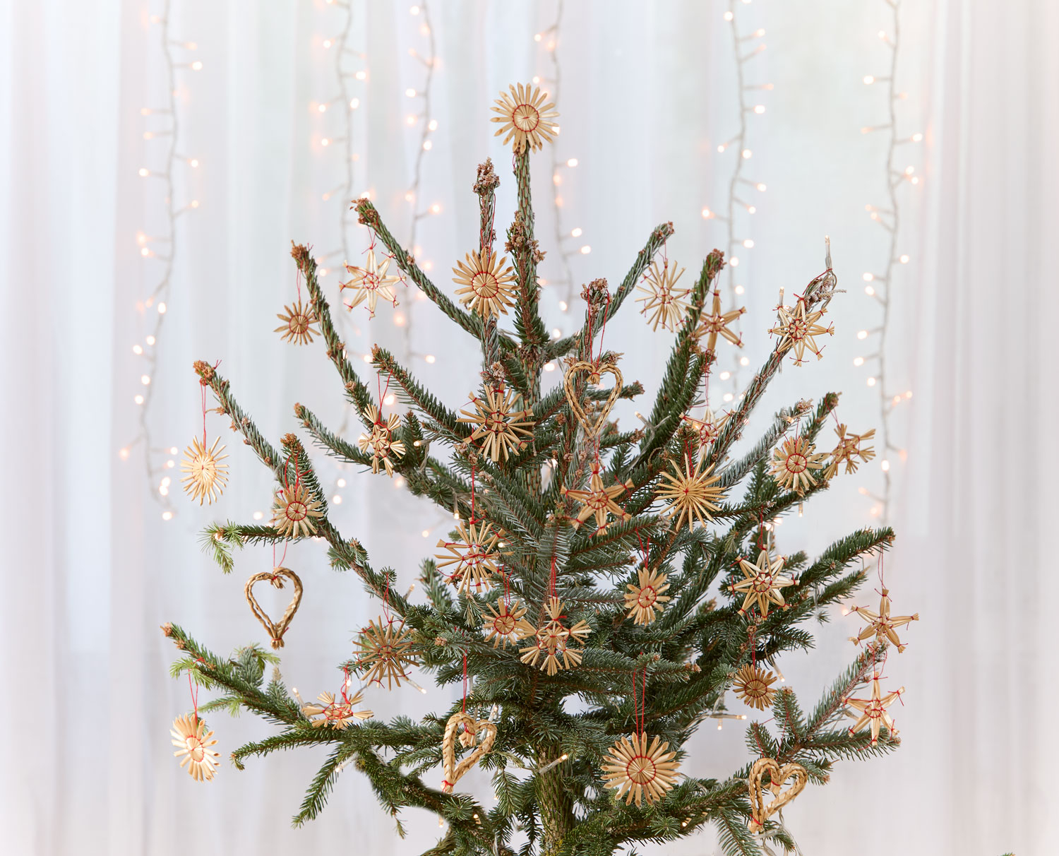 Baumschmuck „Stroh-Anhänger“, 32er Set, Produktbild 3