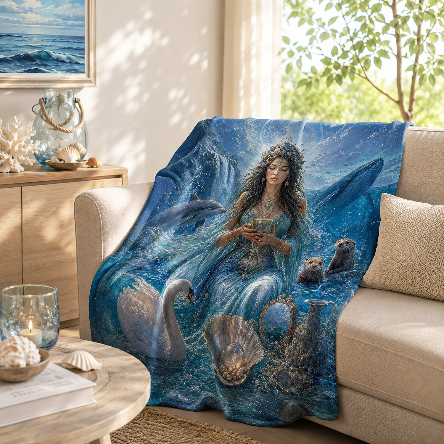 Decke „Göttin des Wassers“, Produktbild 4