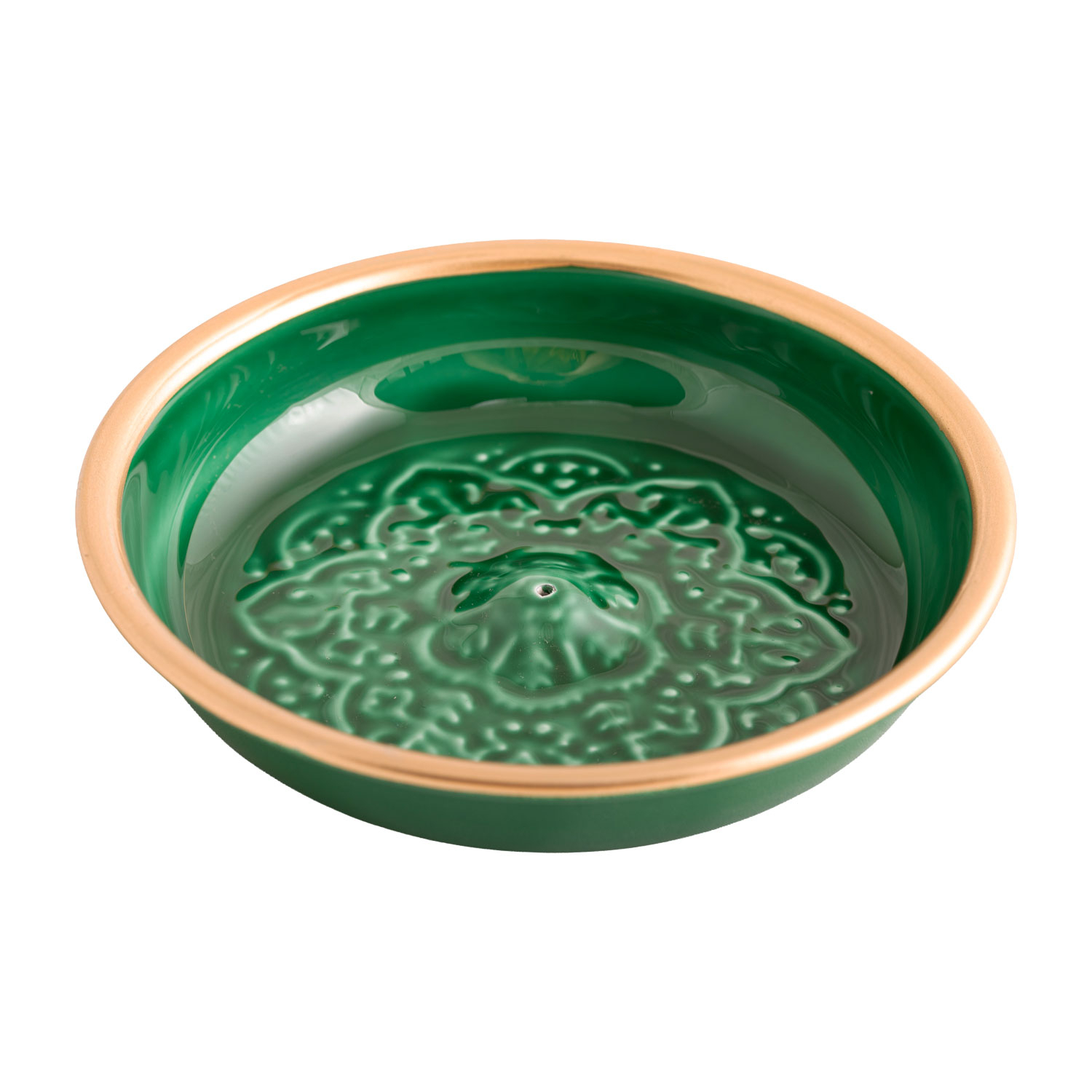 Räucherstäbchenhalter „Mandala“, Grün, Produktbild 1