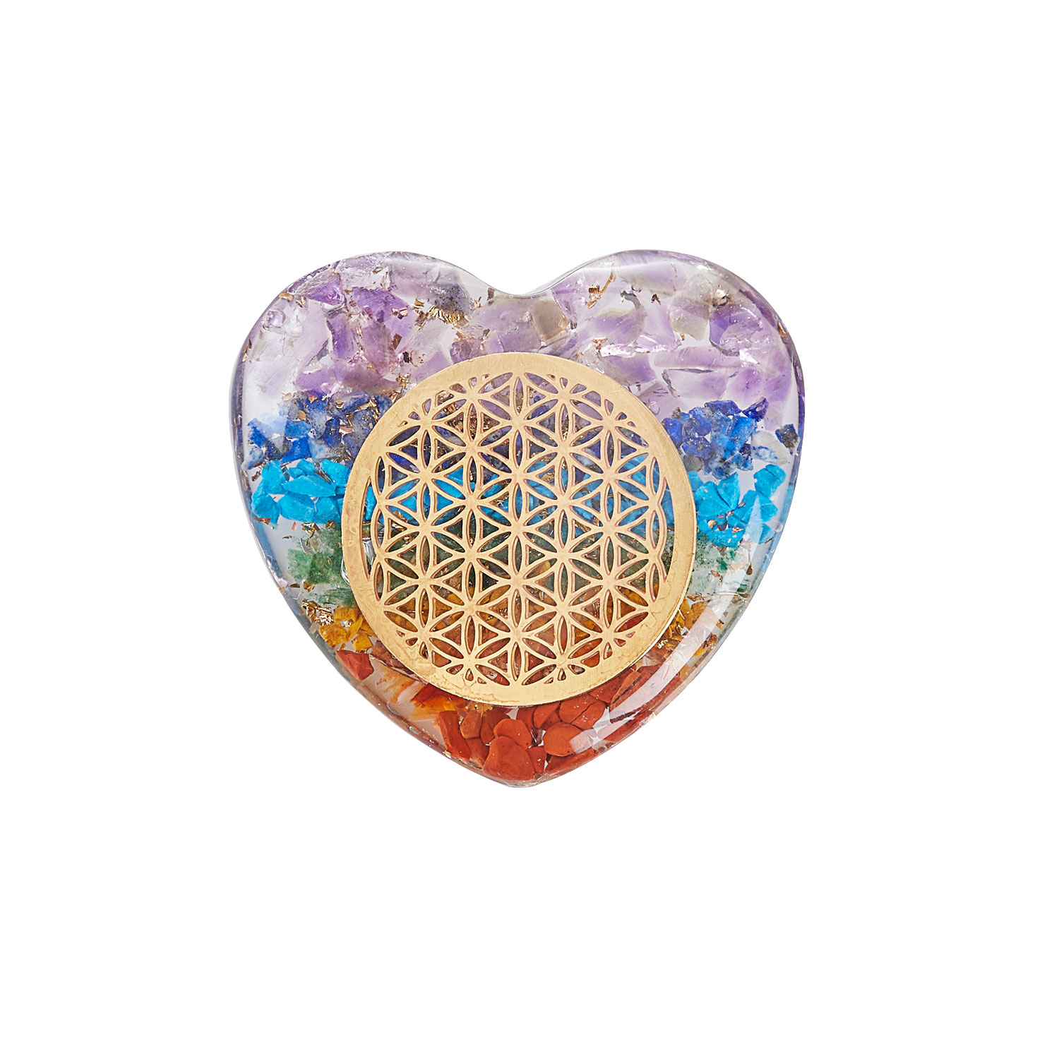 Pranamit-Chakra-Herz „Blume des Lebens“, Produktbild 1