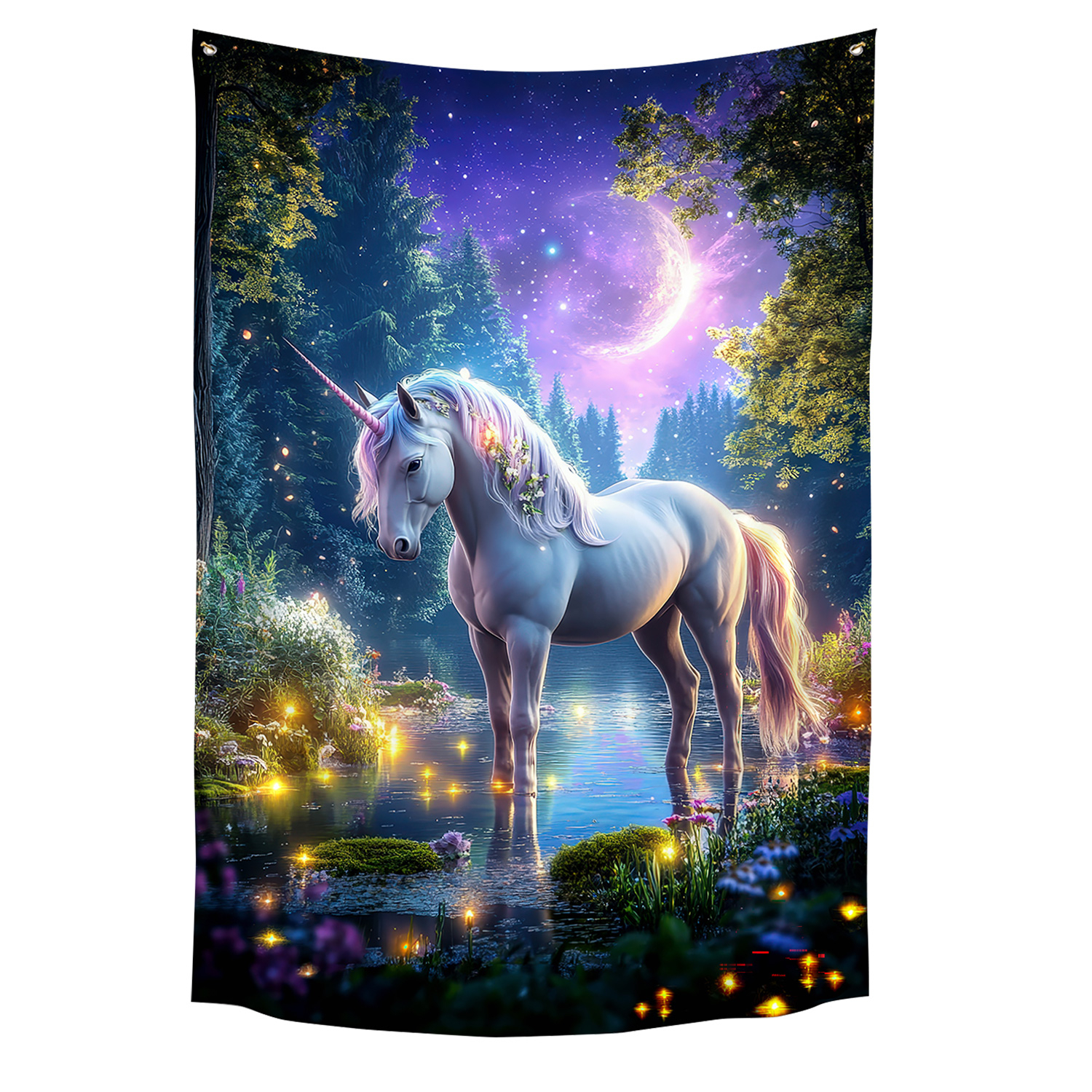 Wandbehang „Einhorn der Mondzauber“, Produktbild 1