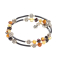 Bernstein-Wickelarmband „Rosen“, Produktbild 1