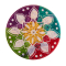 Räucherstäbchenhalter „Regenbogen-Mandala“, groß, Produktbild 1